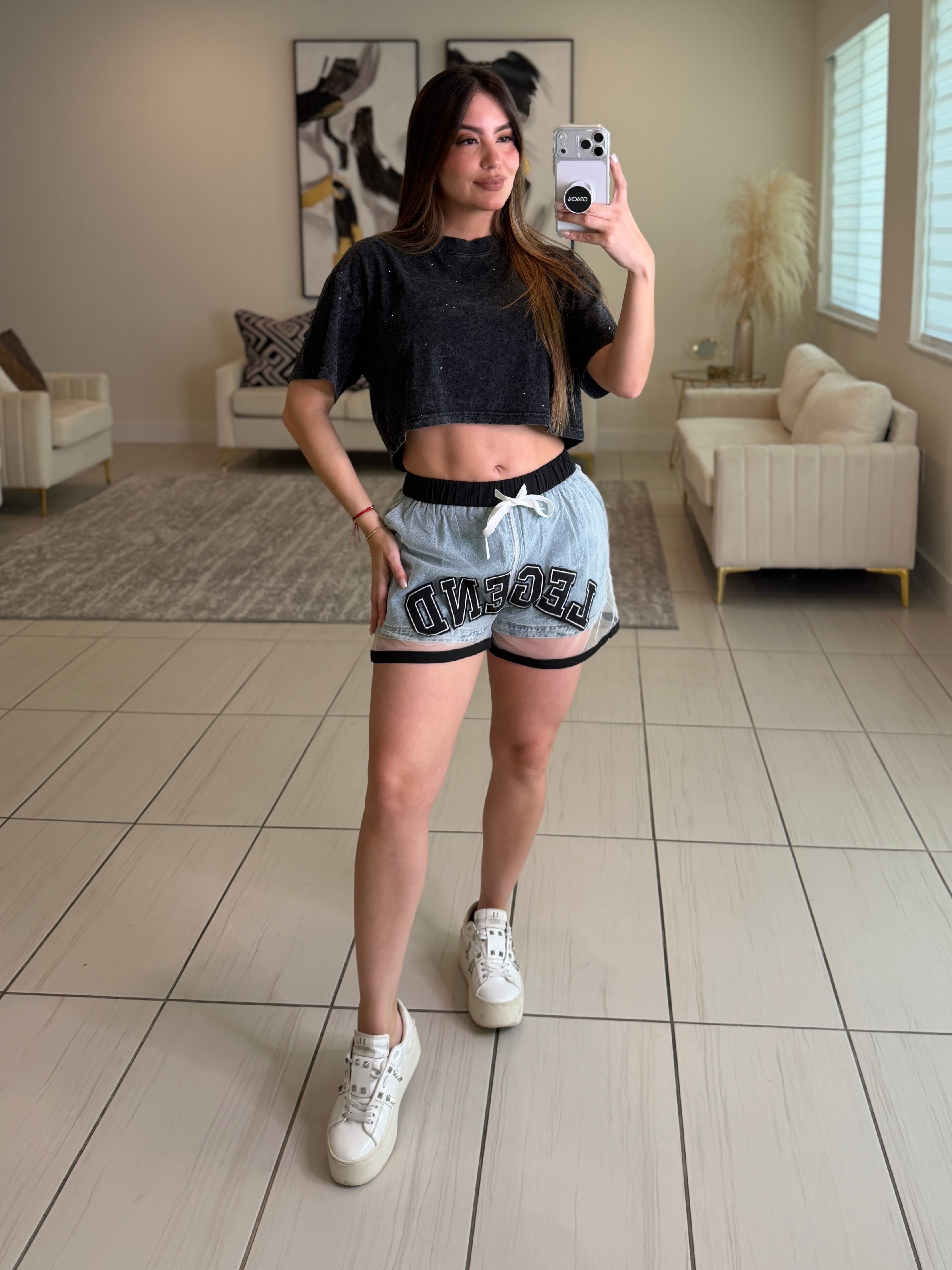 Legend Flare Denim Short