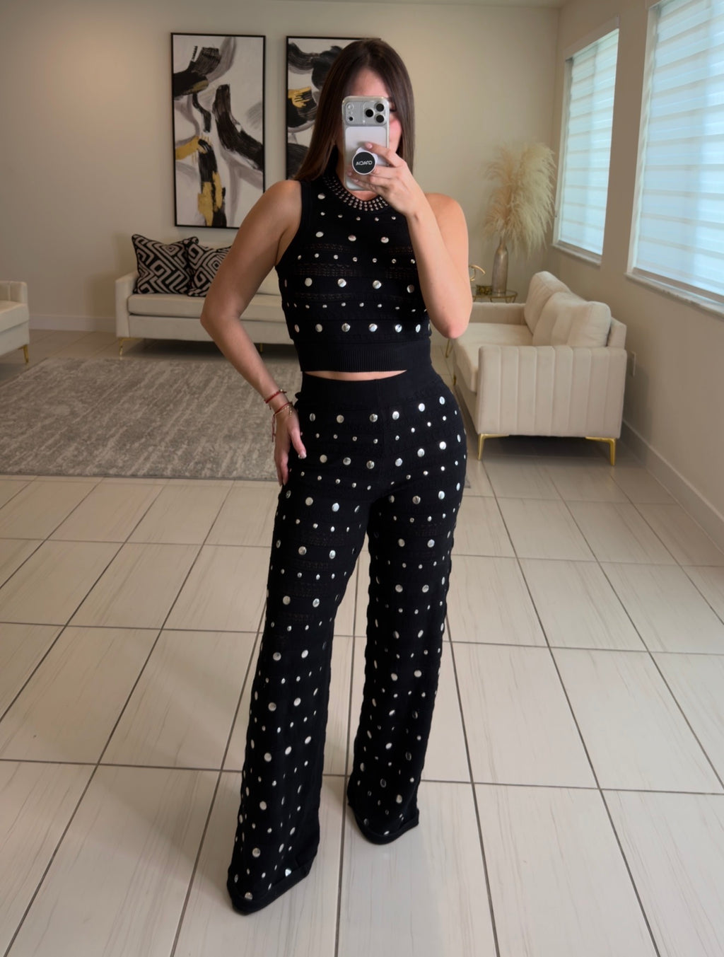 Mirror Mirage Knit Black Set