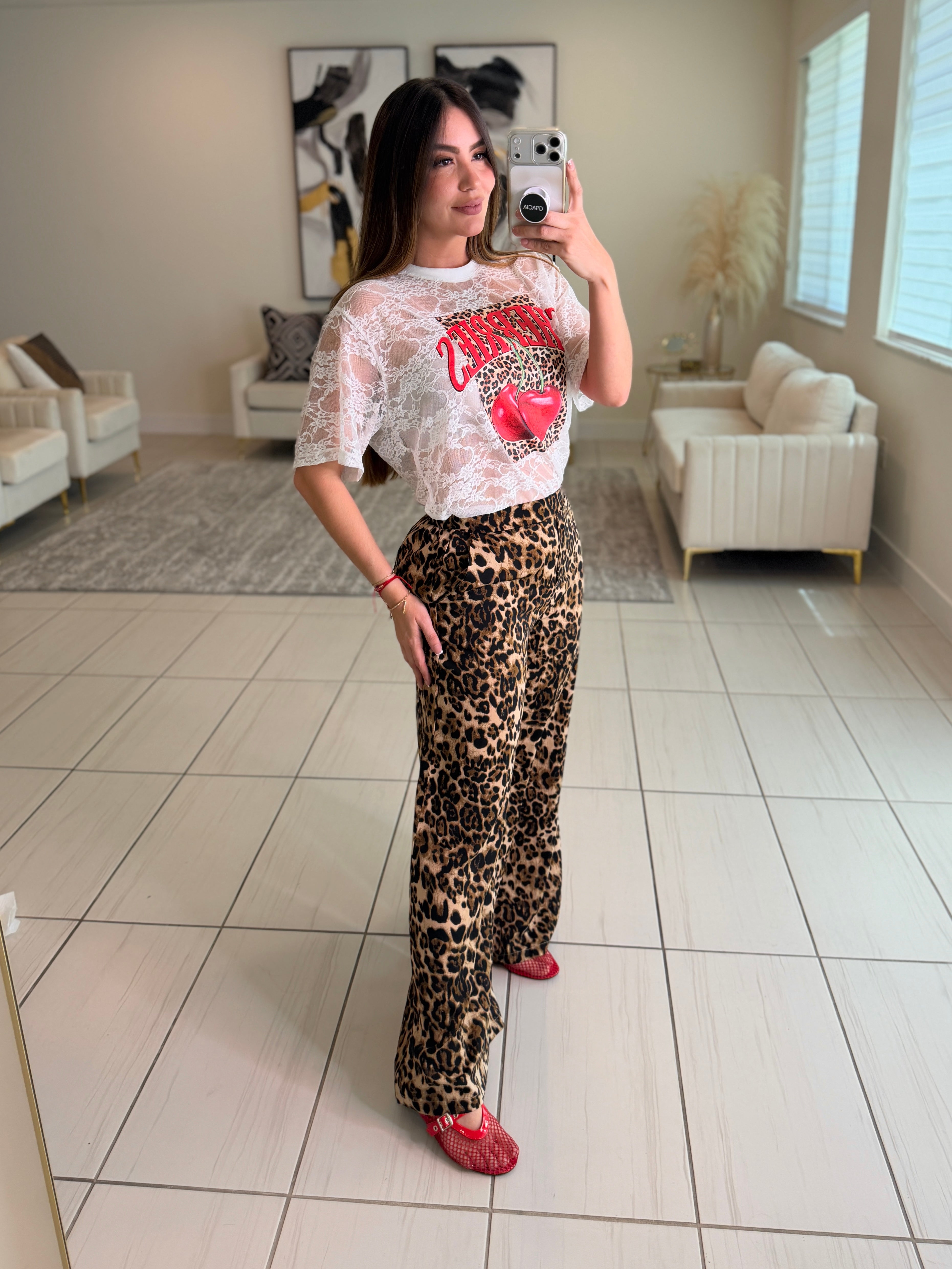 Cherries White Tshirt