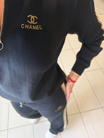 Iconic Black Knit Pant Set