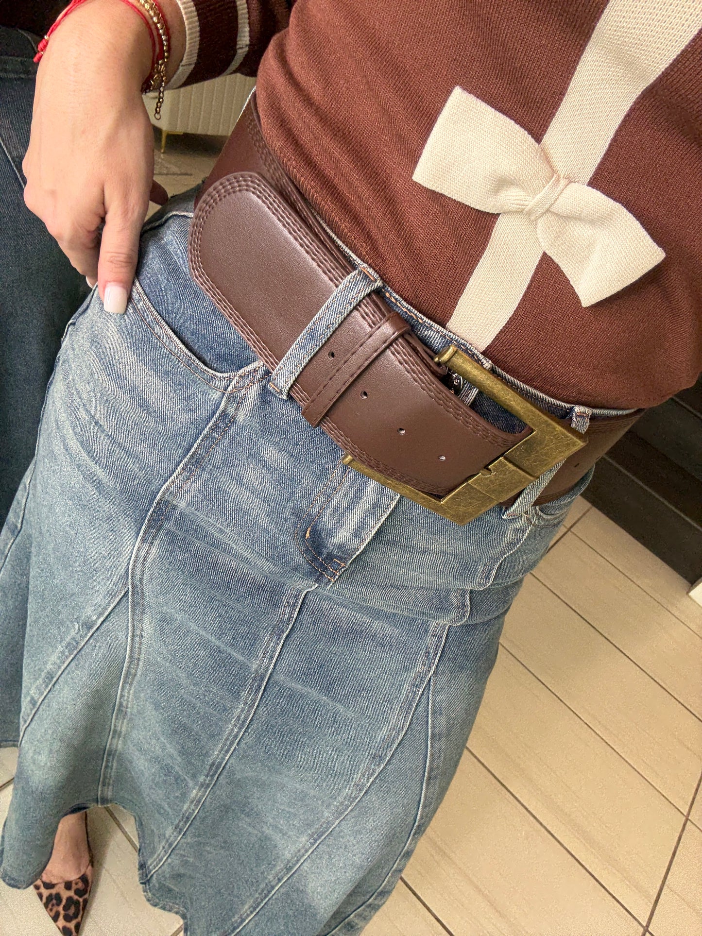 Oasis Whisper Denim Midi Skirt