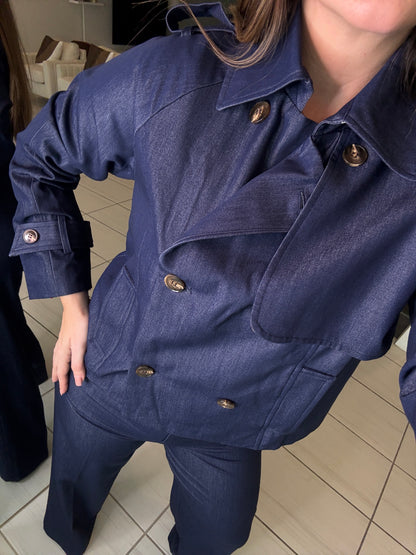 Vanguard Edge Navy Blue Pant Set