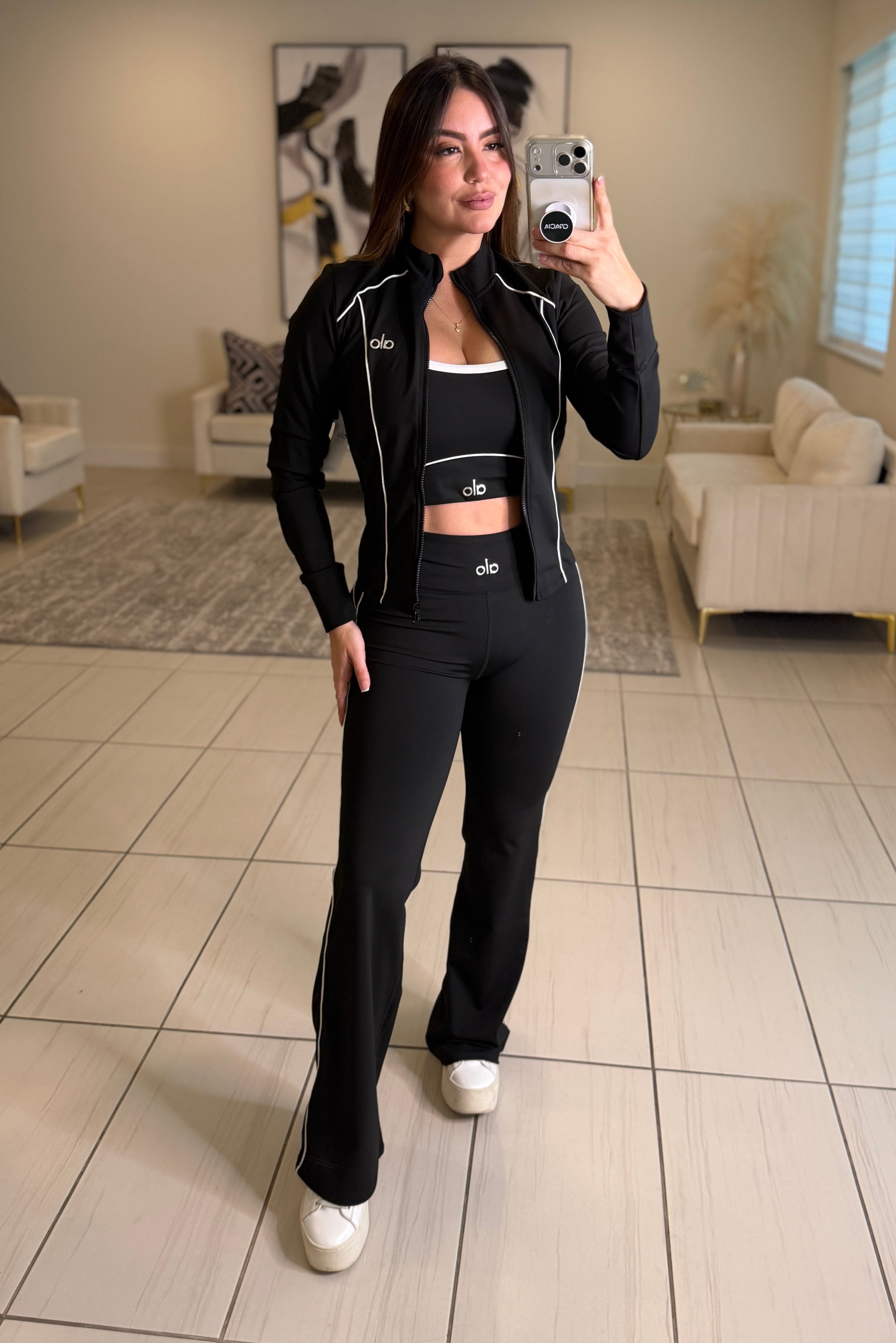 Airbrush Halo Black Pants Set