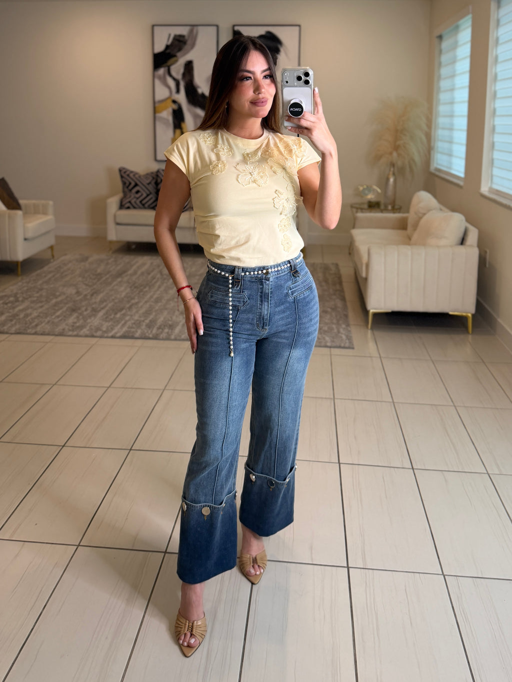 Enchanted Flower Yellow Tshirt