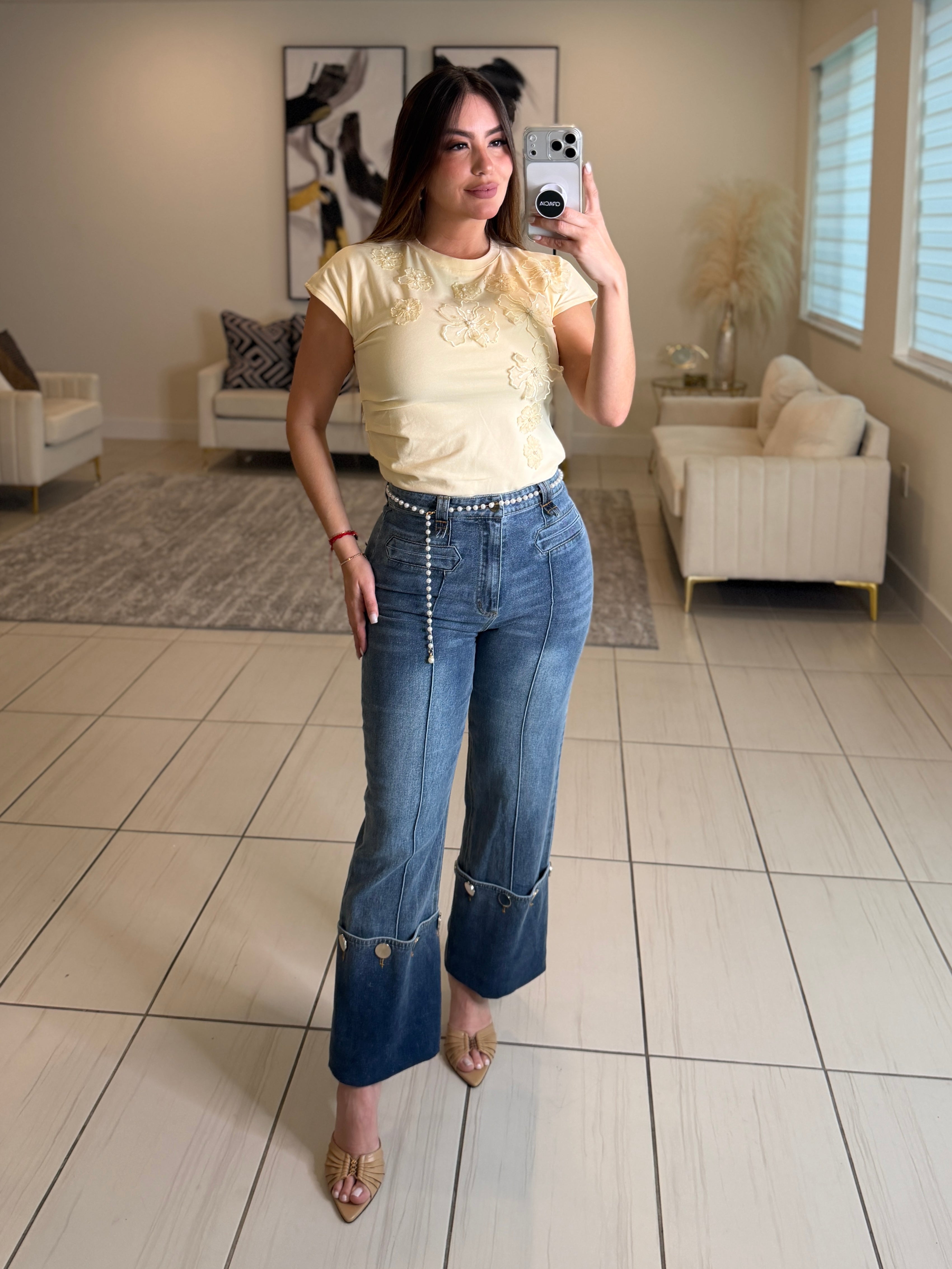 Enchanted Flower Yellow Tshirt