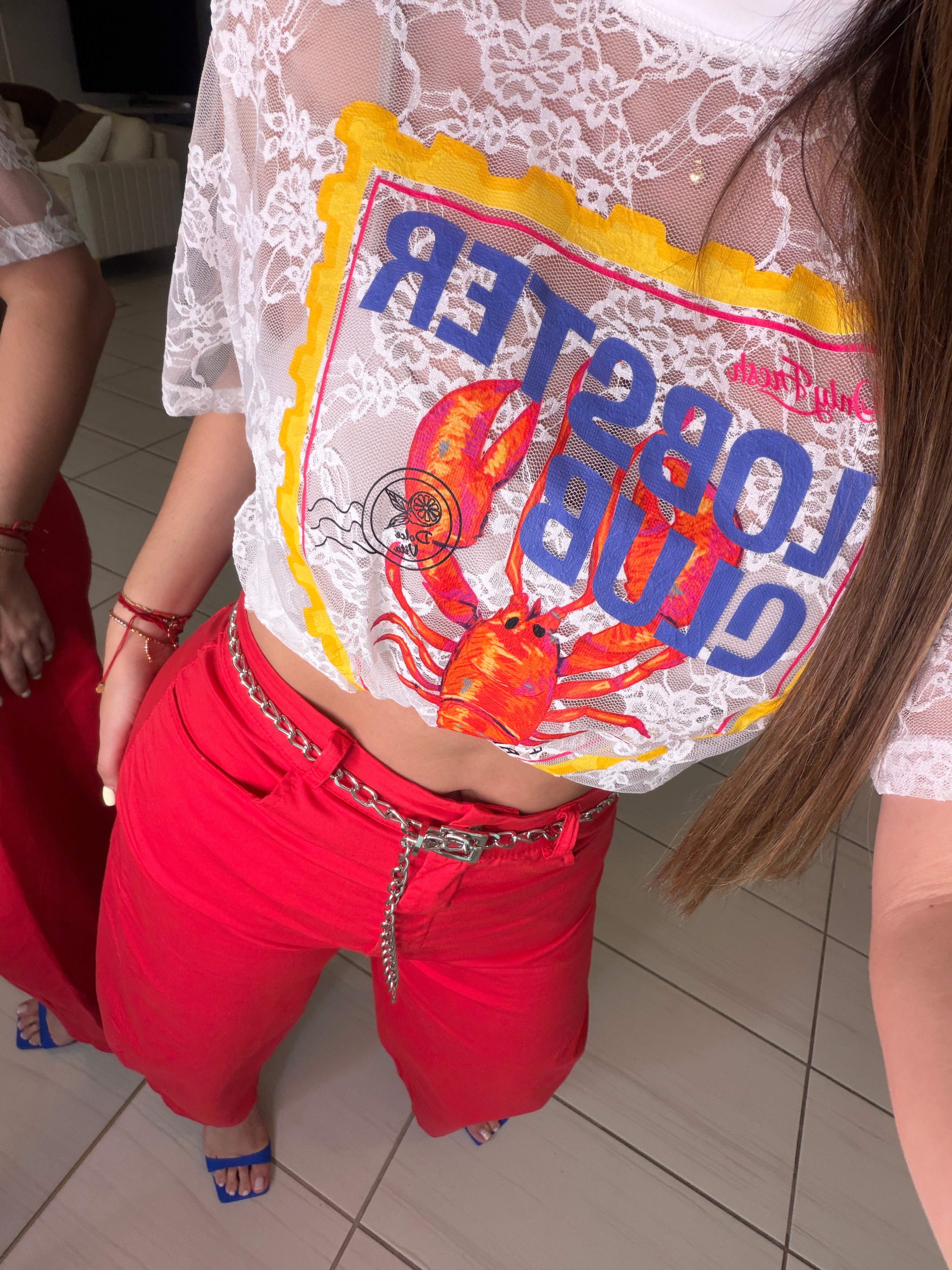 Lobster Club White Tshirt