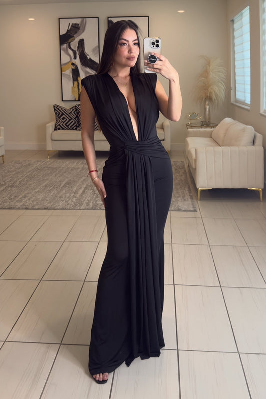 Sapphire Muse Black Maxi Dress