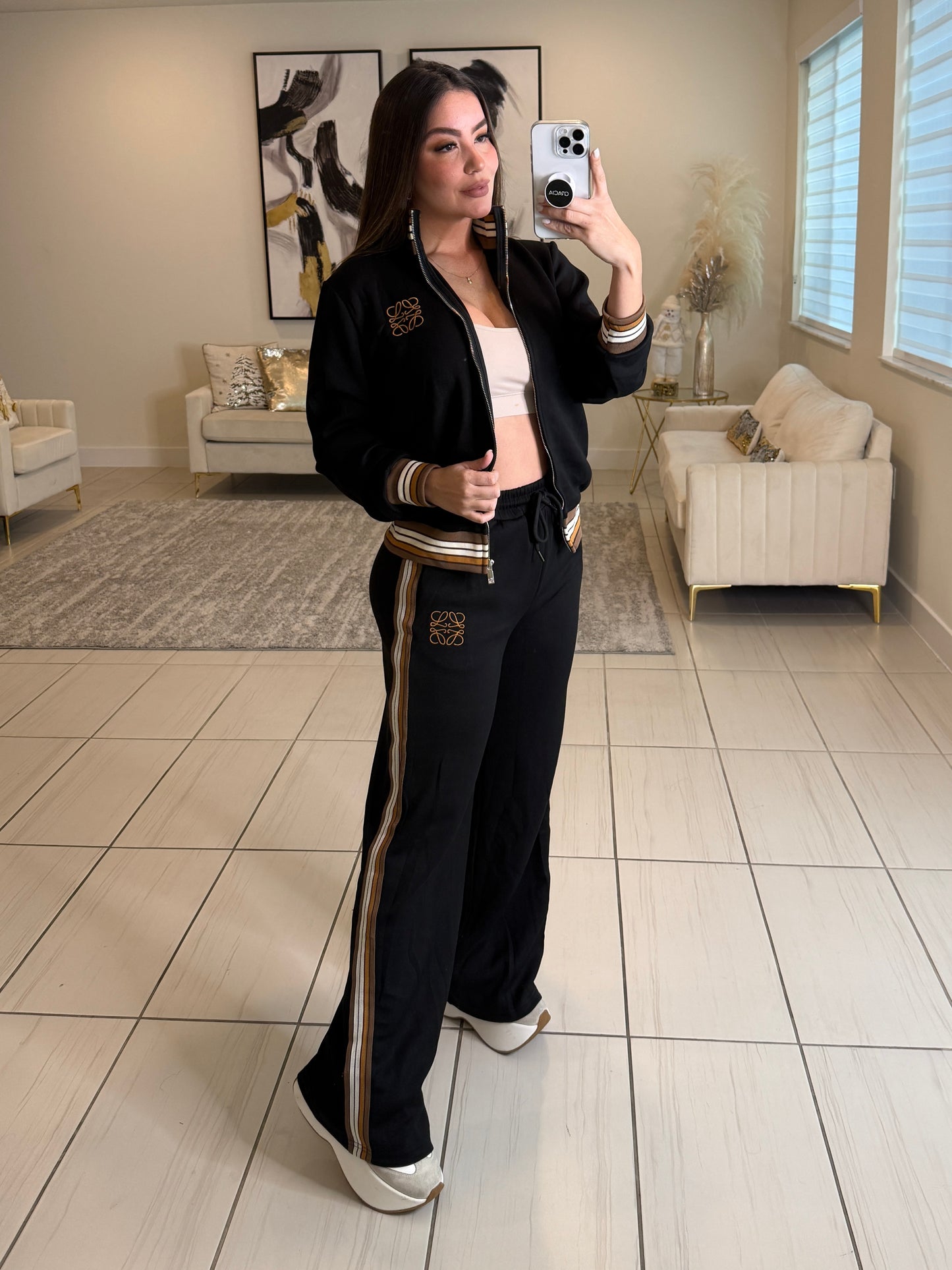 Iconic Muse Black Pant Set