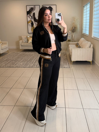 Iconic Muse Black Pant Set