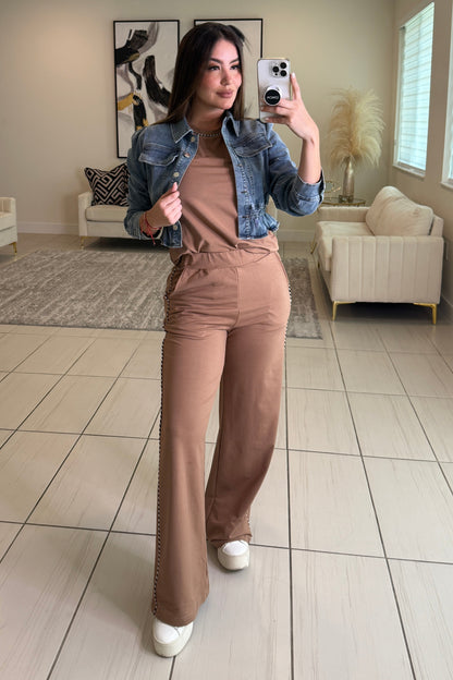 Iconic Muse Khaki Pant Set