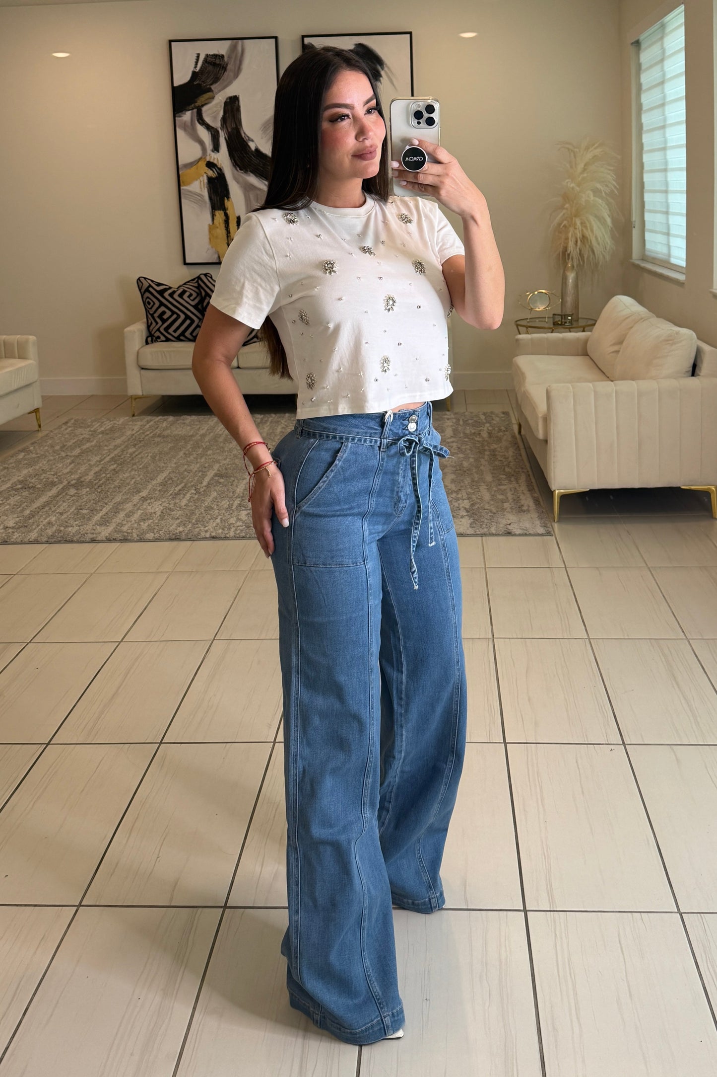Mirror Mirage White Top