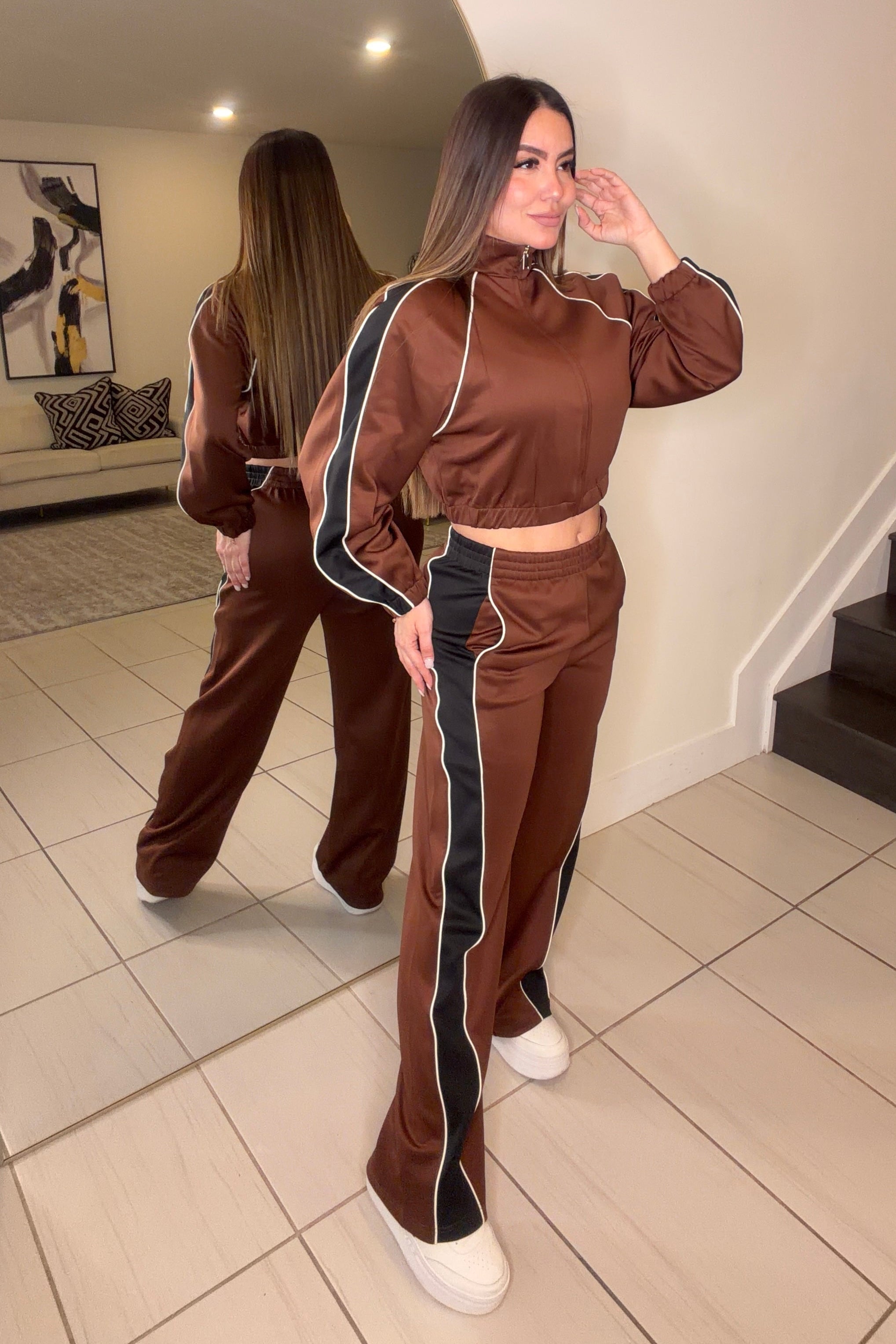 Espresso Element Brown Pant Set