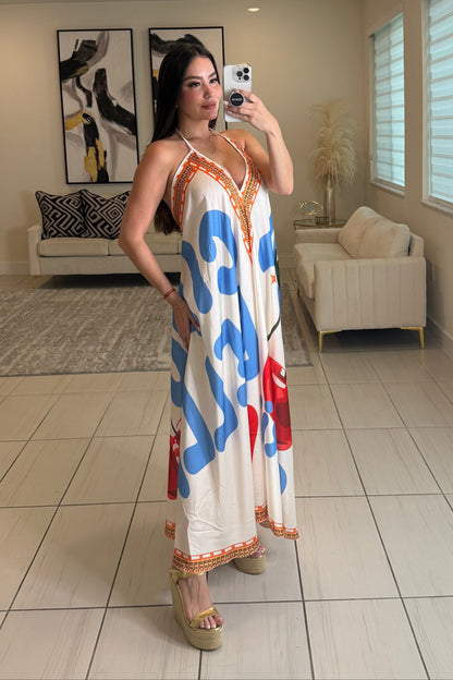 Beachside Cherries Maxi Dress