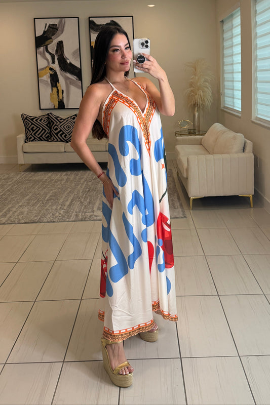 Beachside Cherries Maxi Dress