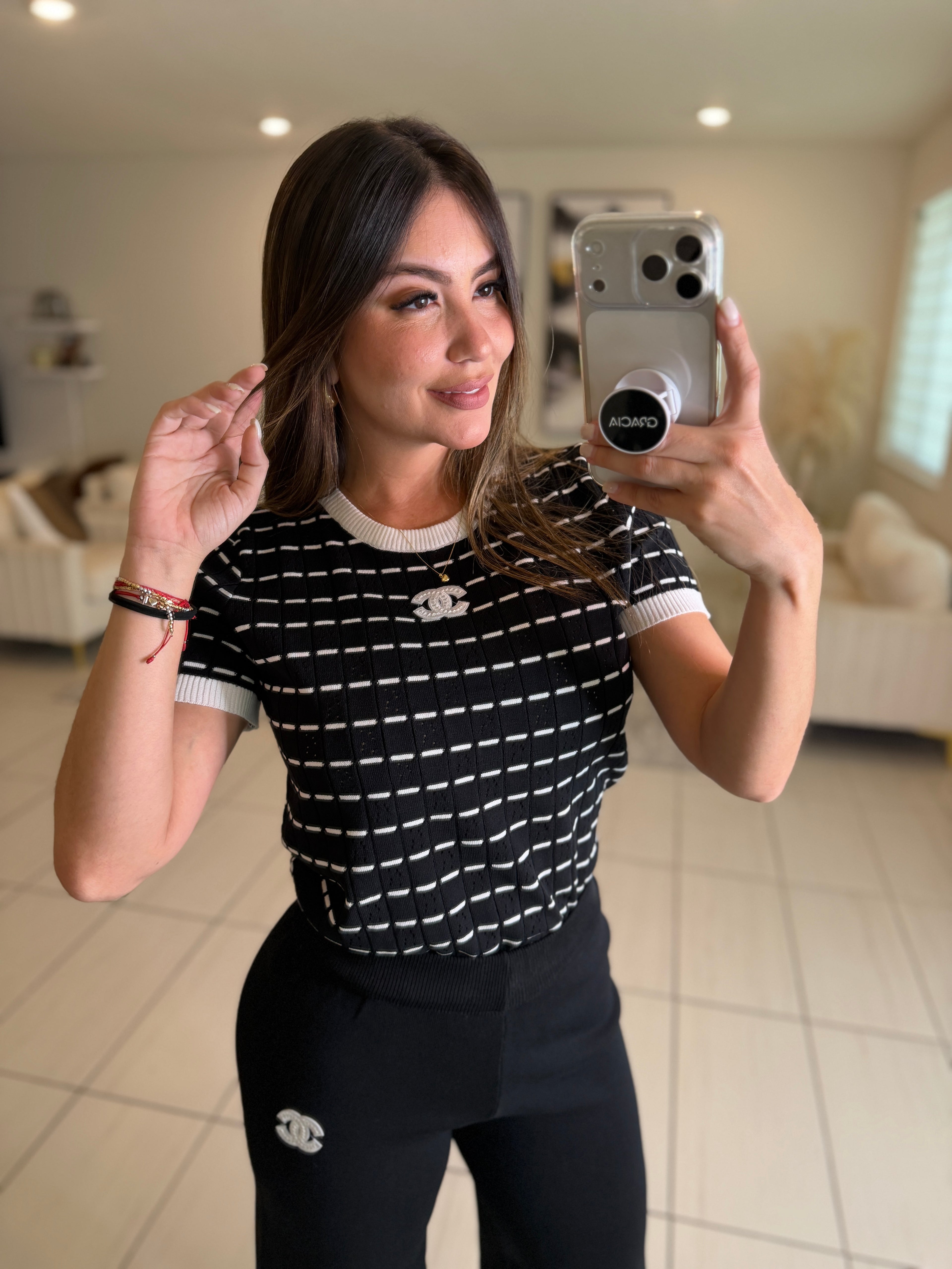 Simplicity Knit Black Pant Set