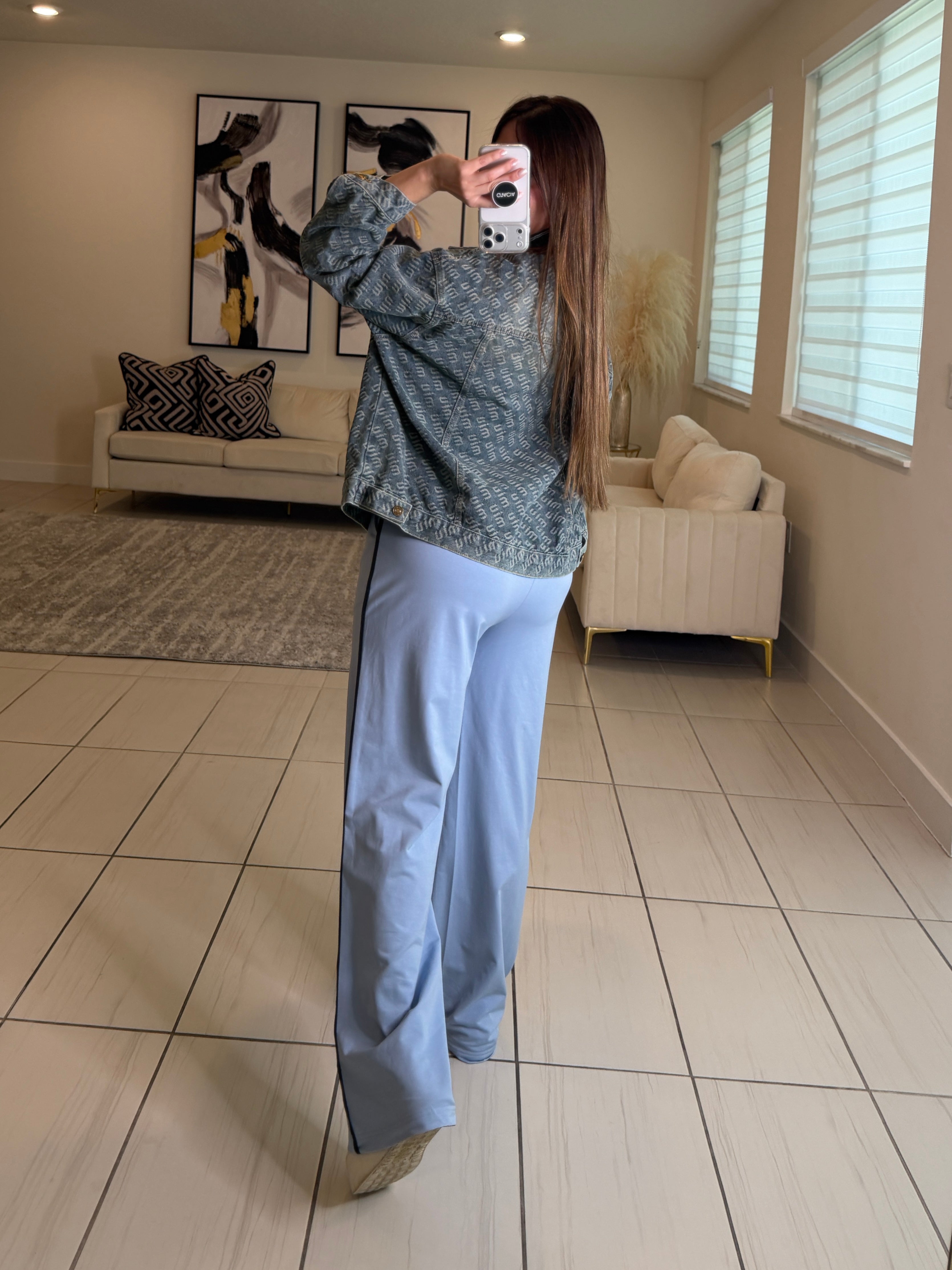 Iconic Muse Light Blue Pant Set