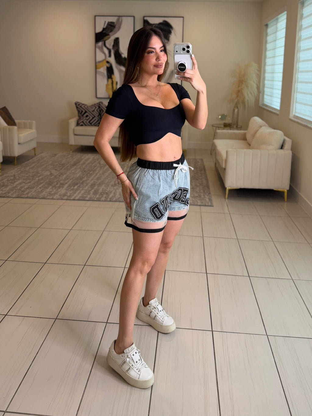 Legend Flare Denim Short