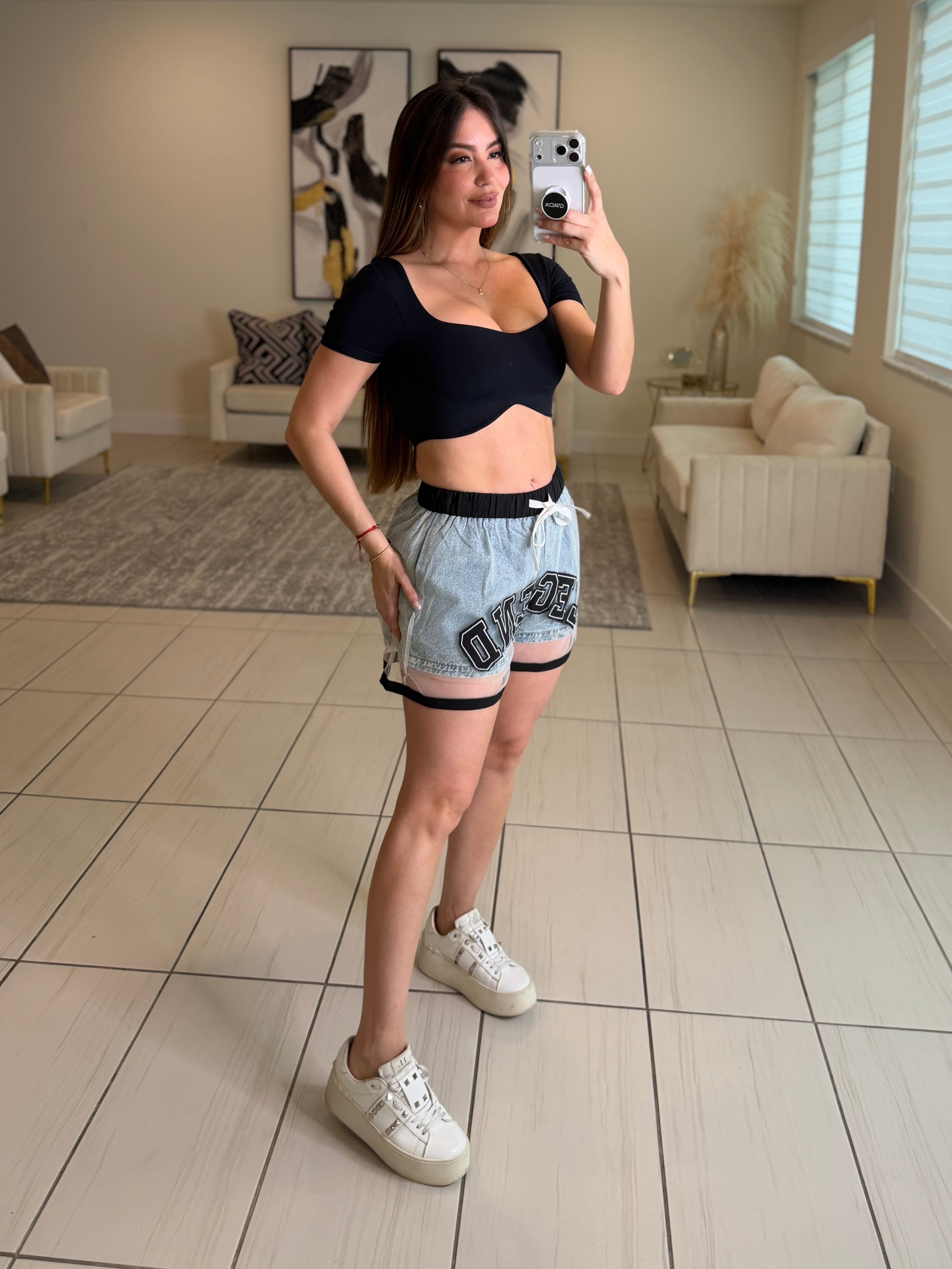 Legend Flare Denim Short