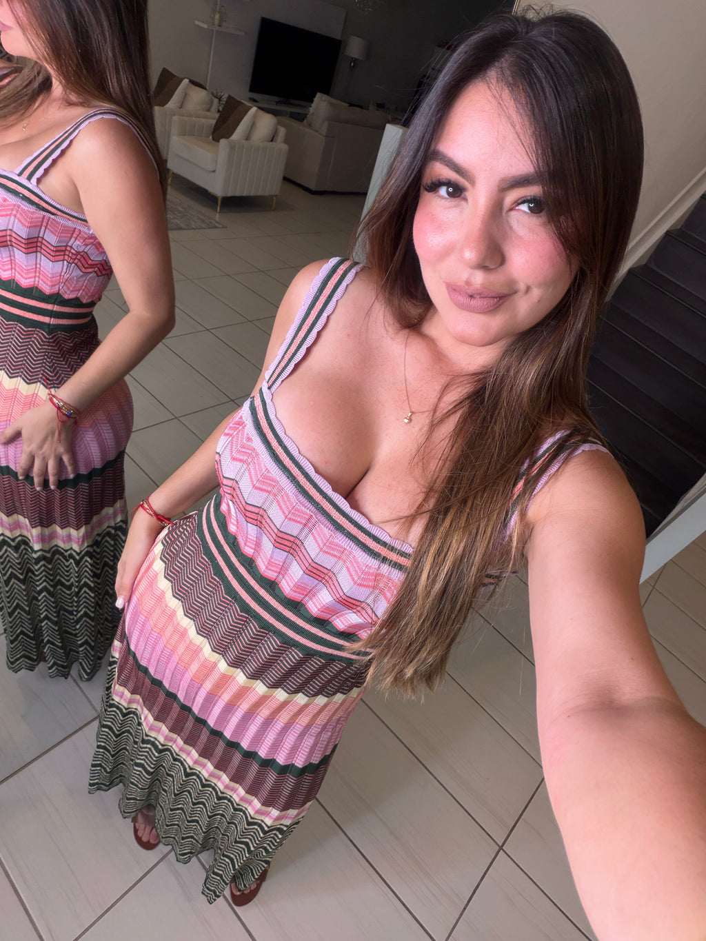 Heat Wave Colorful Knit Dress