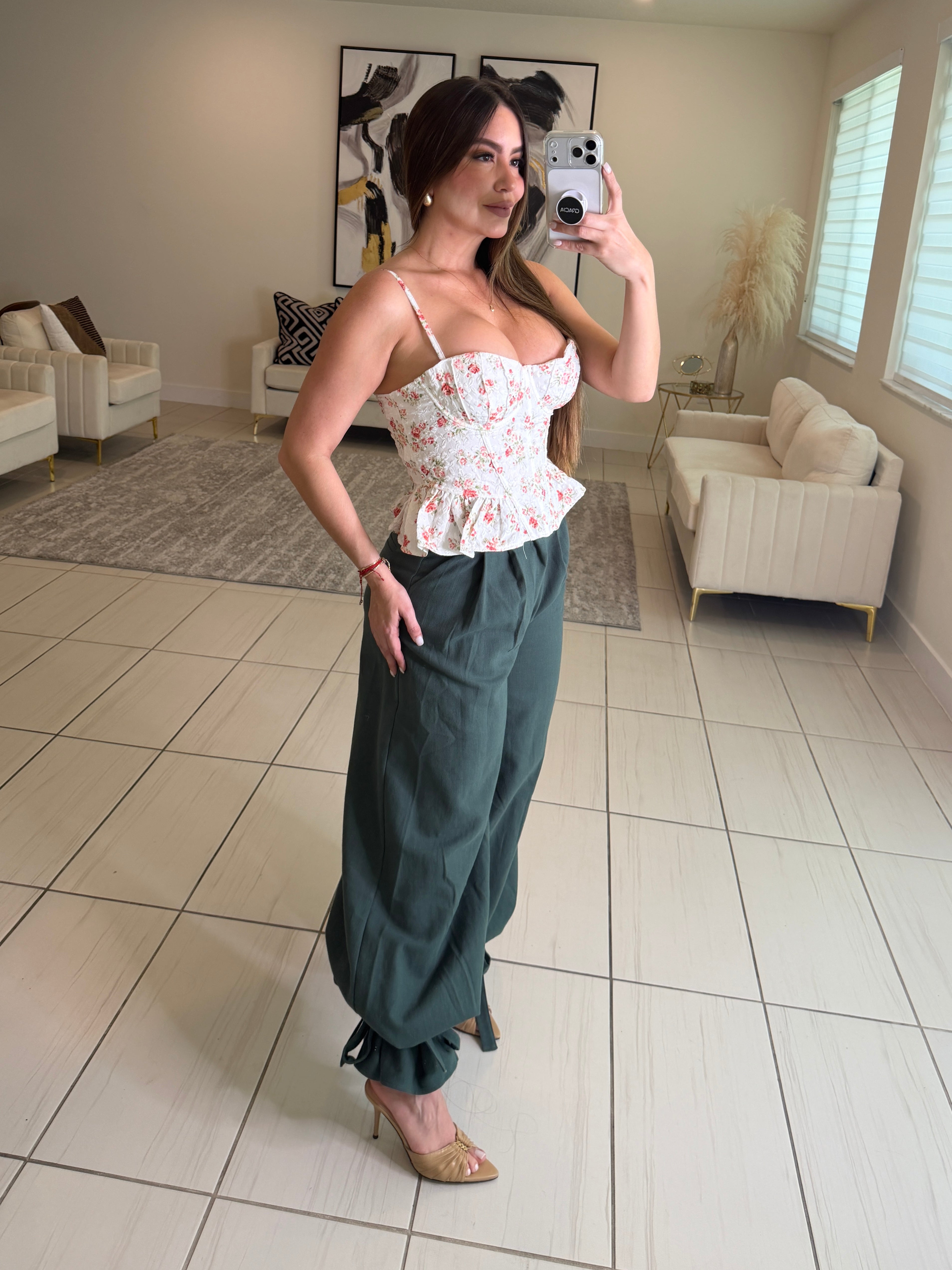 Radiant Reverie Floral White Top