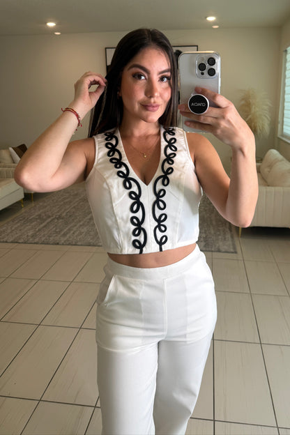 ChicAvenue White Pant Set