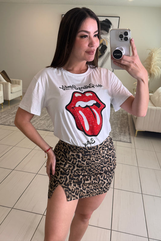Stones in a Kiss White Top