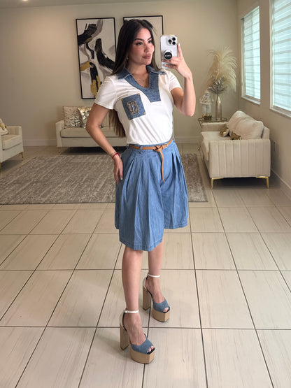 Refined Motion Blue Denim Short