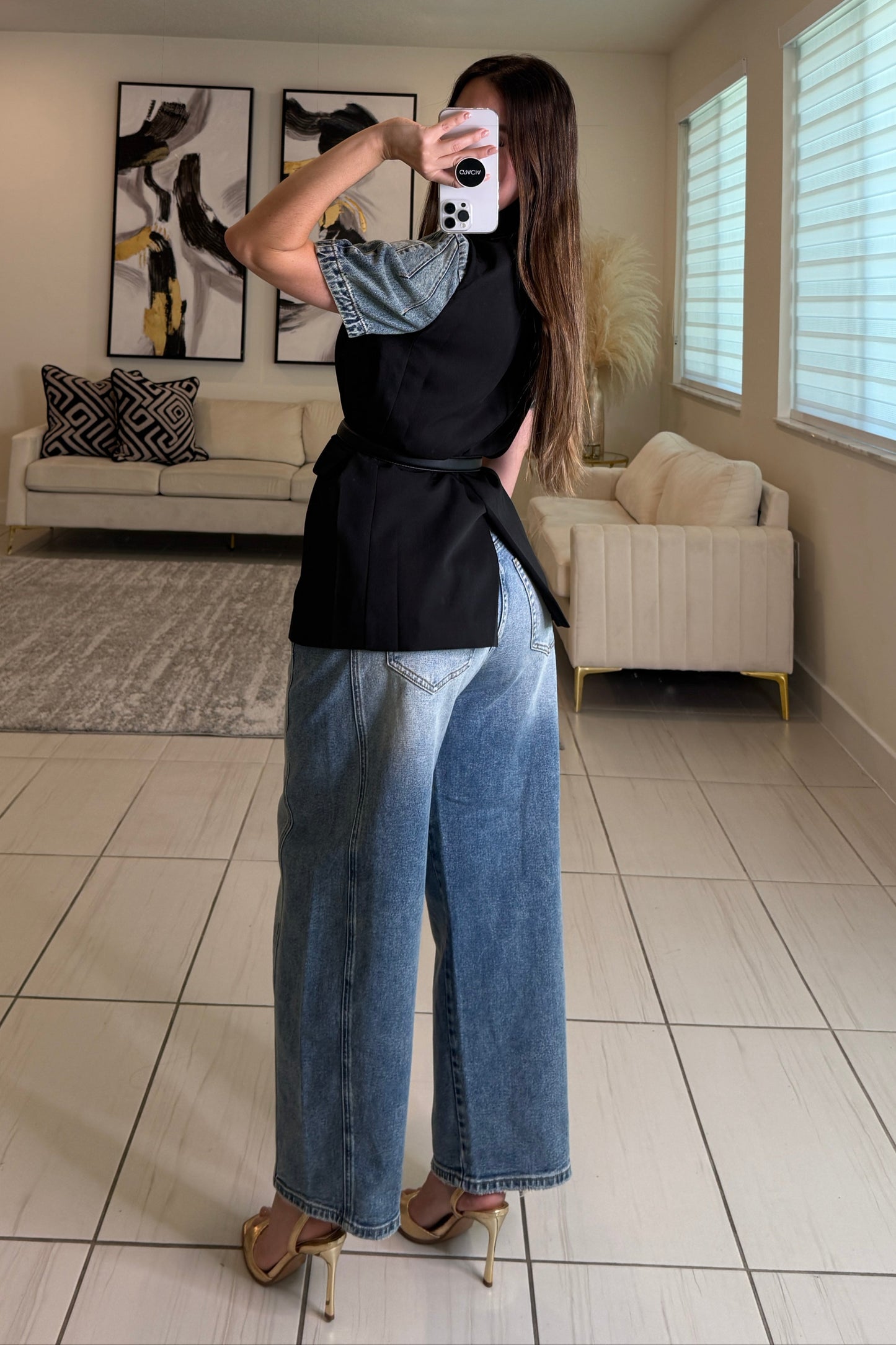 Everyday Muse Barrel Denim Pants