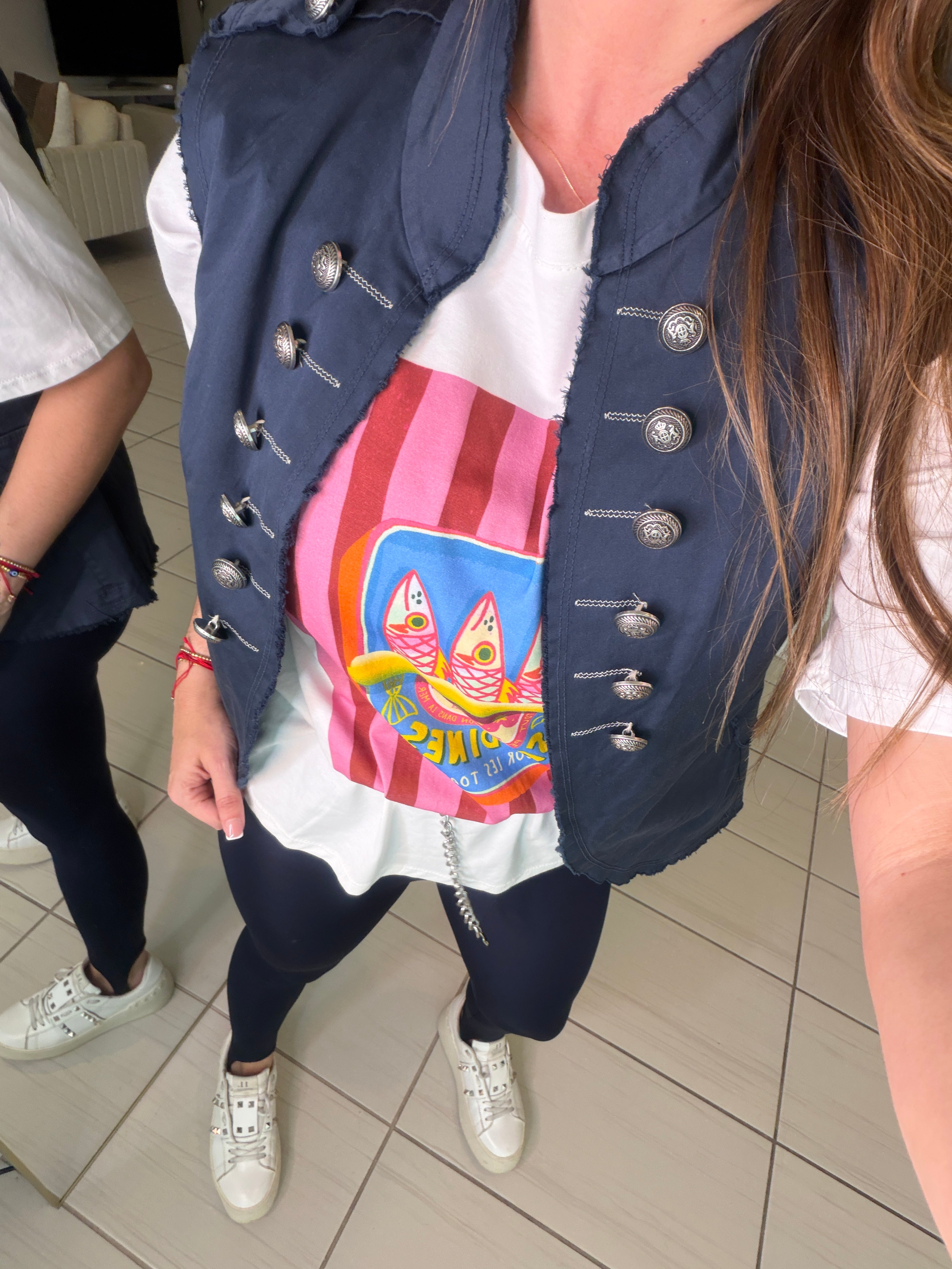 Napoleon Navy Blue Vest Jacket