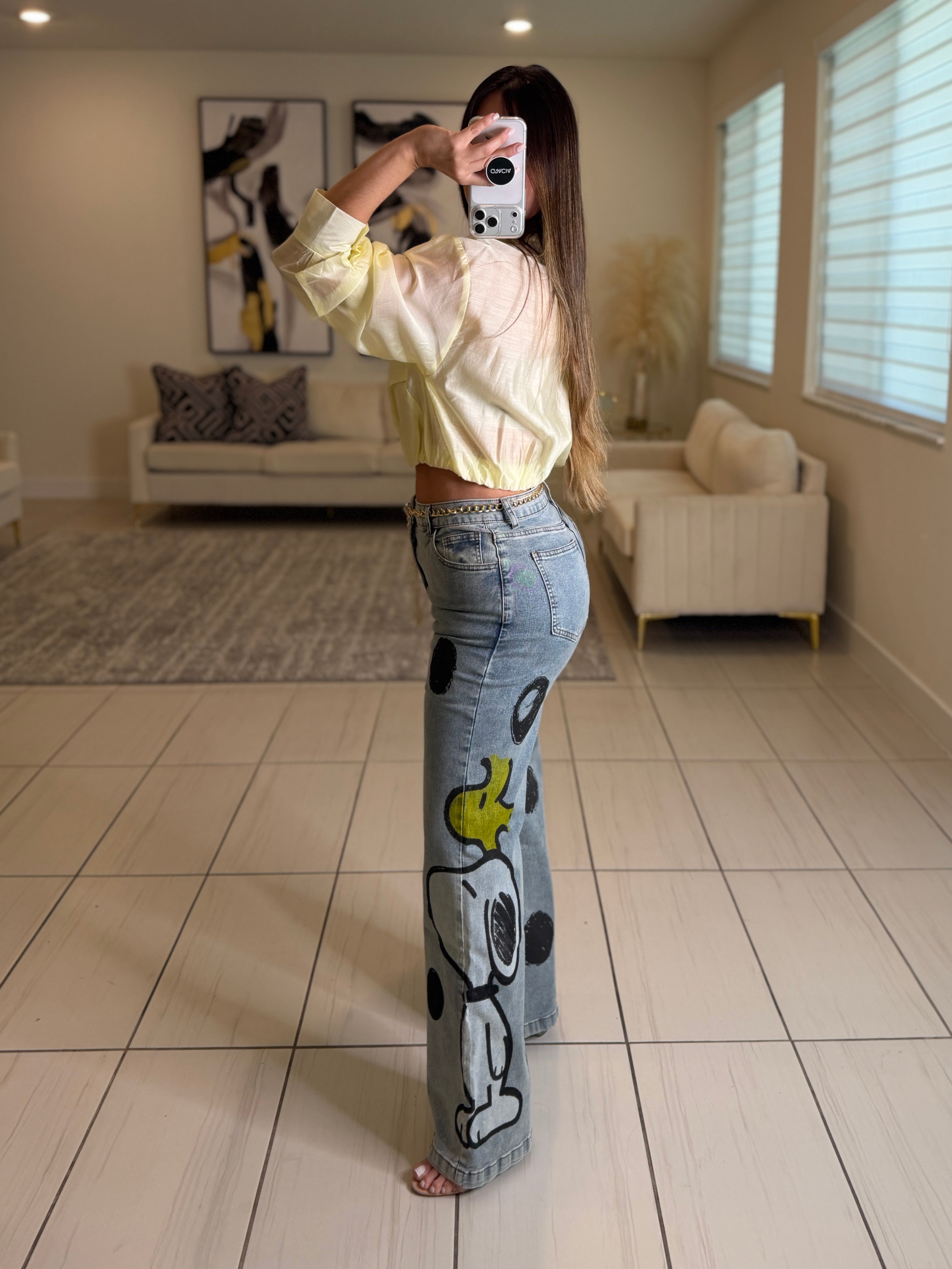 Coolest Polka Dots Denim Pants