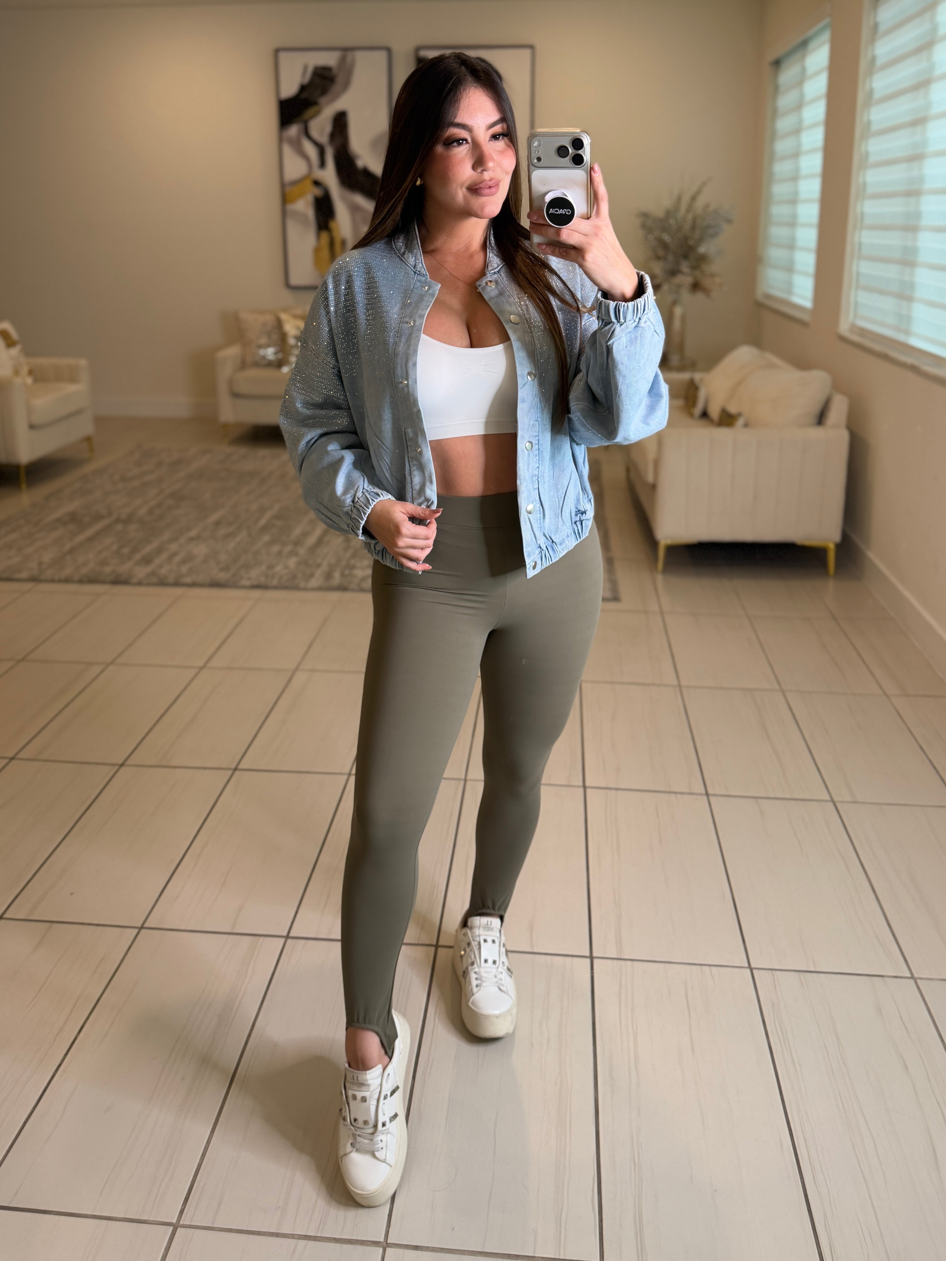 Power Sculpt Olive Green Leggings