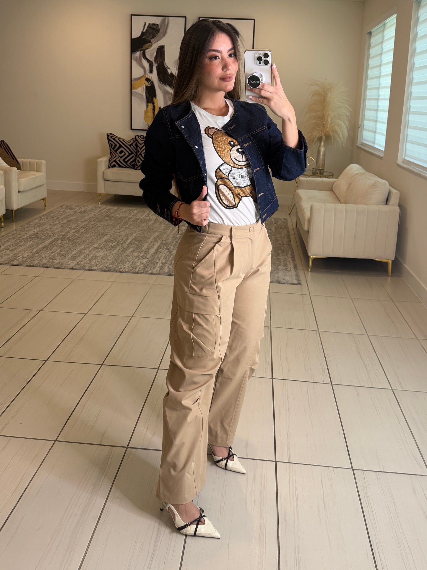 Sahara Muse Khaki Barrel Pants