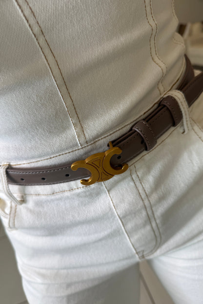Iconic Taupe Belt