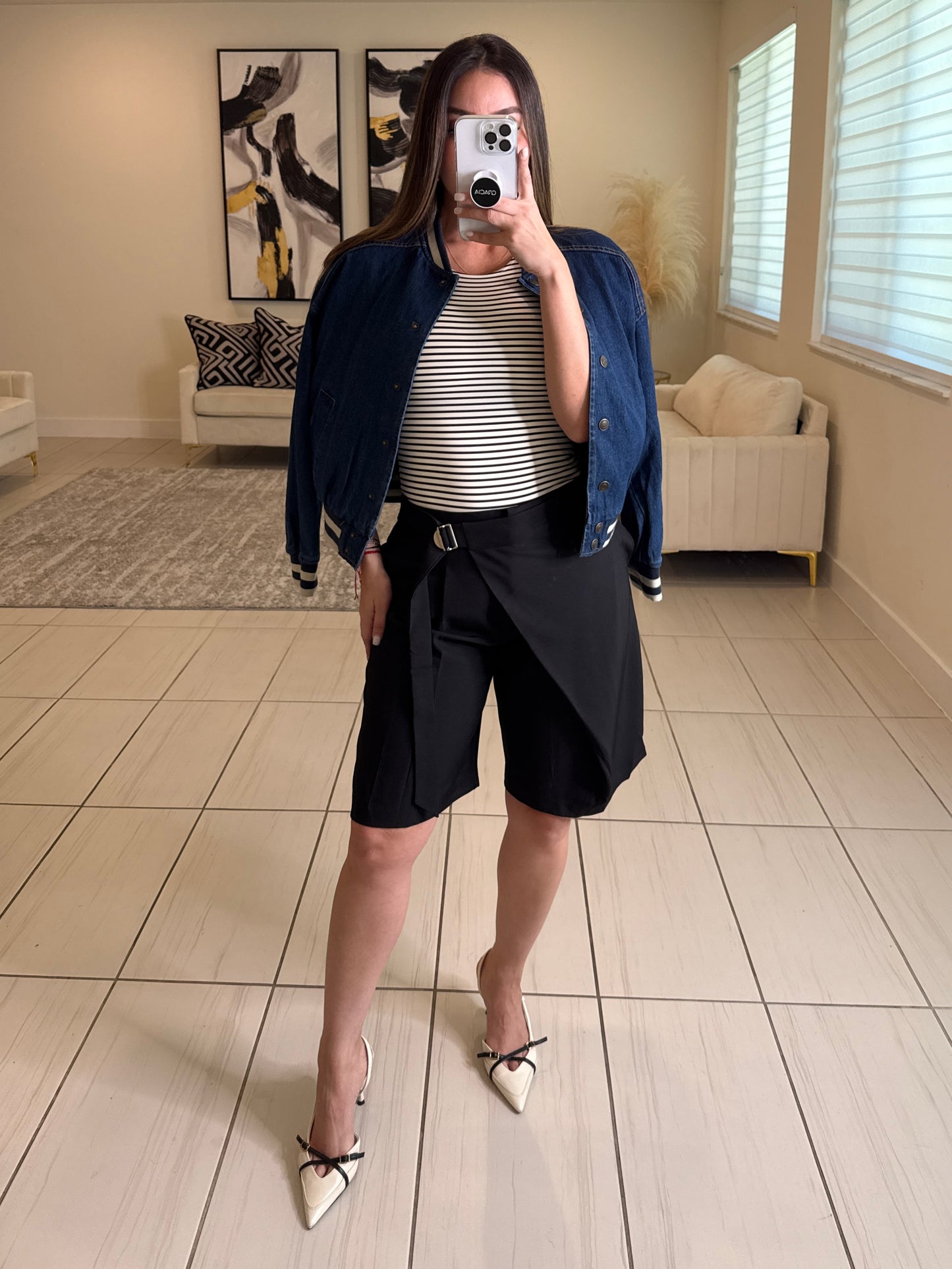 Empire Denim Bomber Jacket