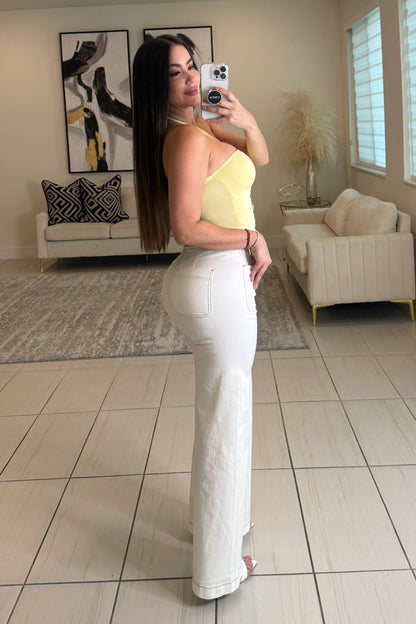 Sculpted Ease Yellow Bodysuit