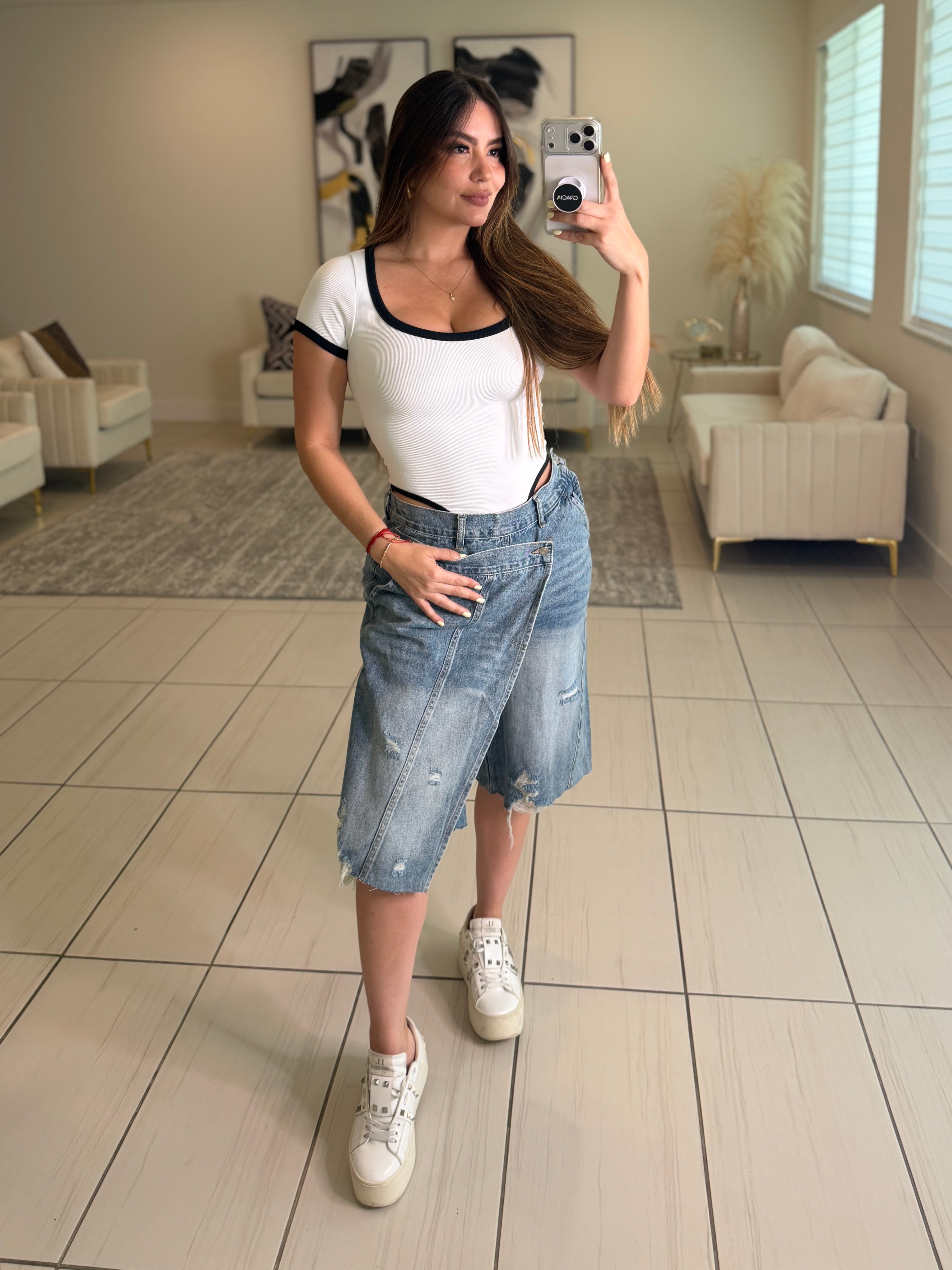 Modern Edge Denim Short