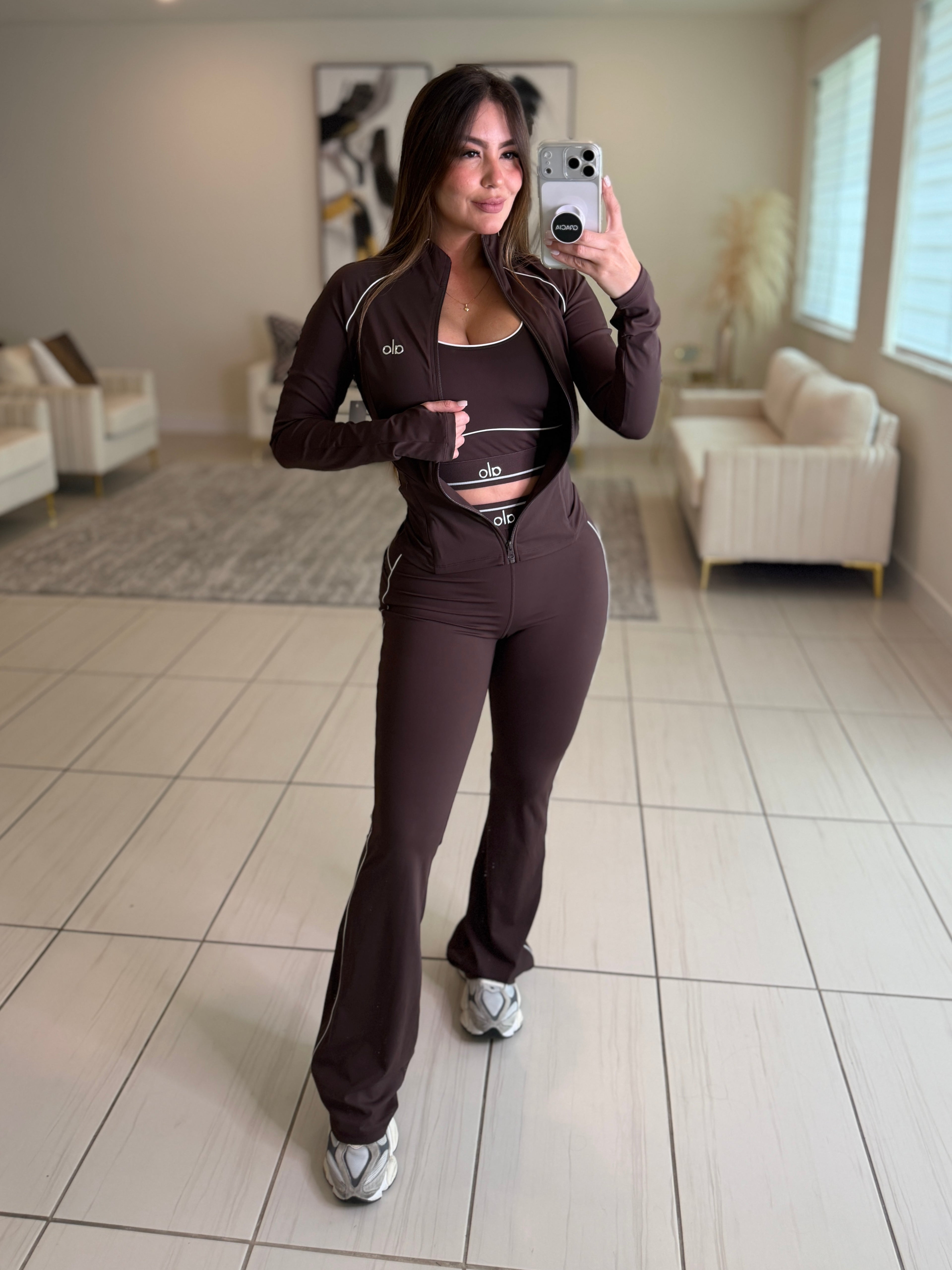 Airbrush Halo Brown Pants Set