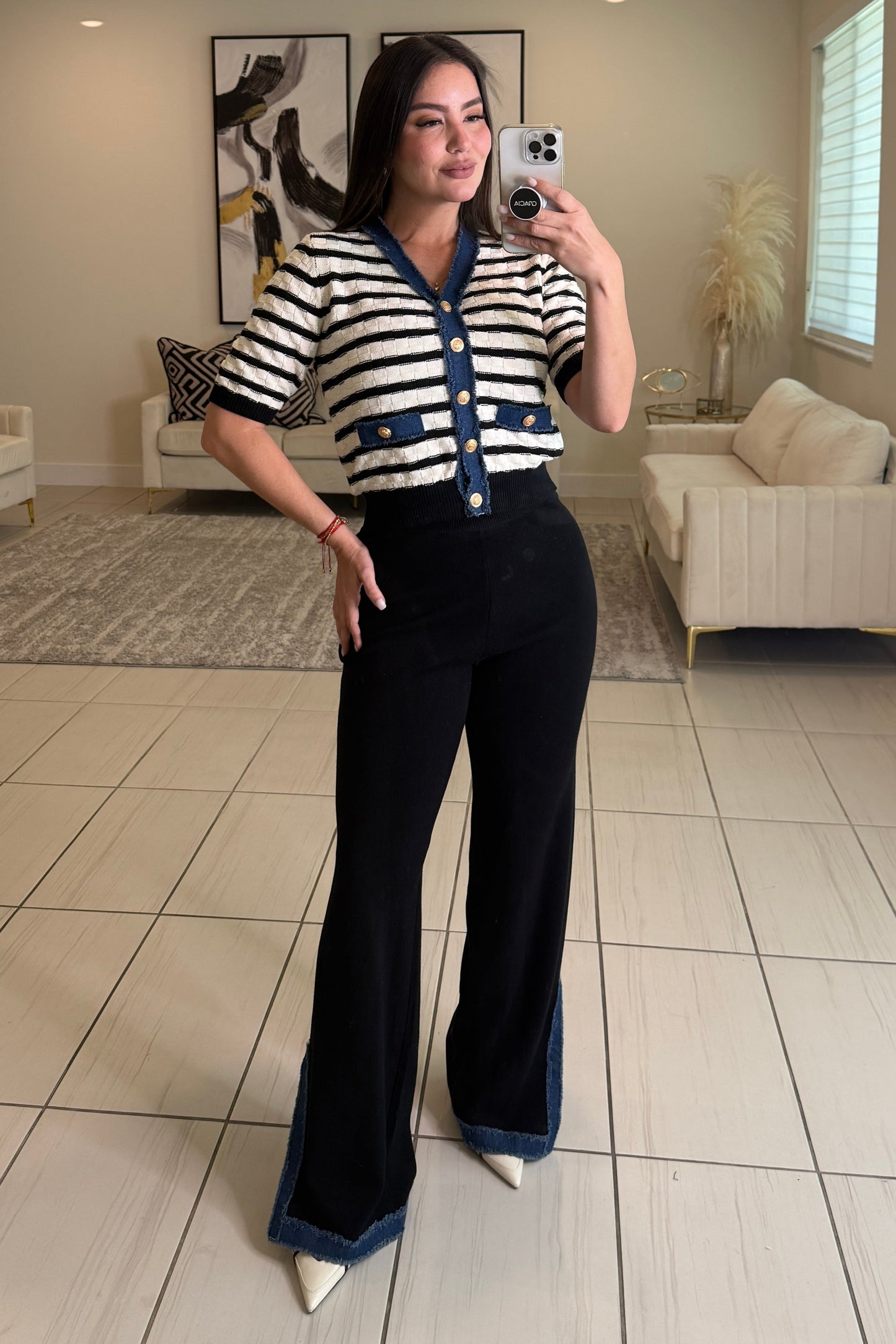 Good Intentions Black Knit Pant Set