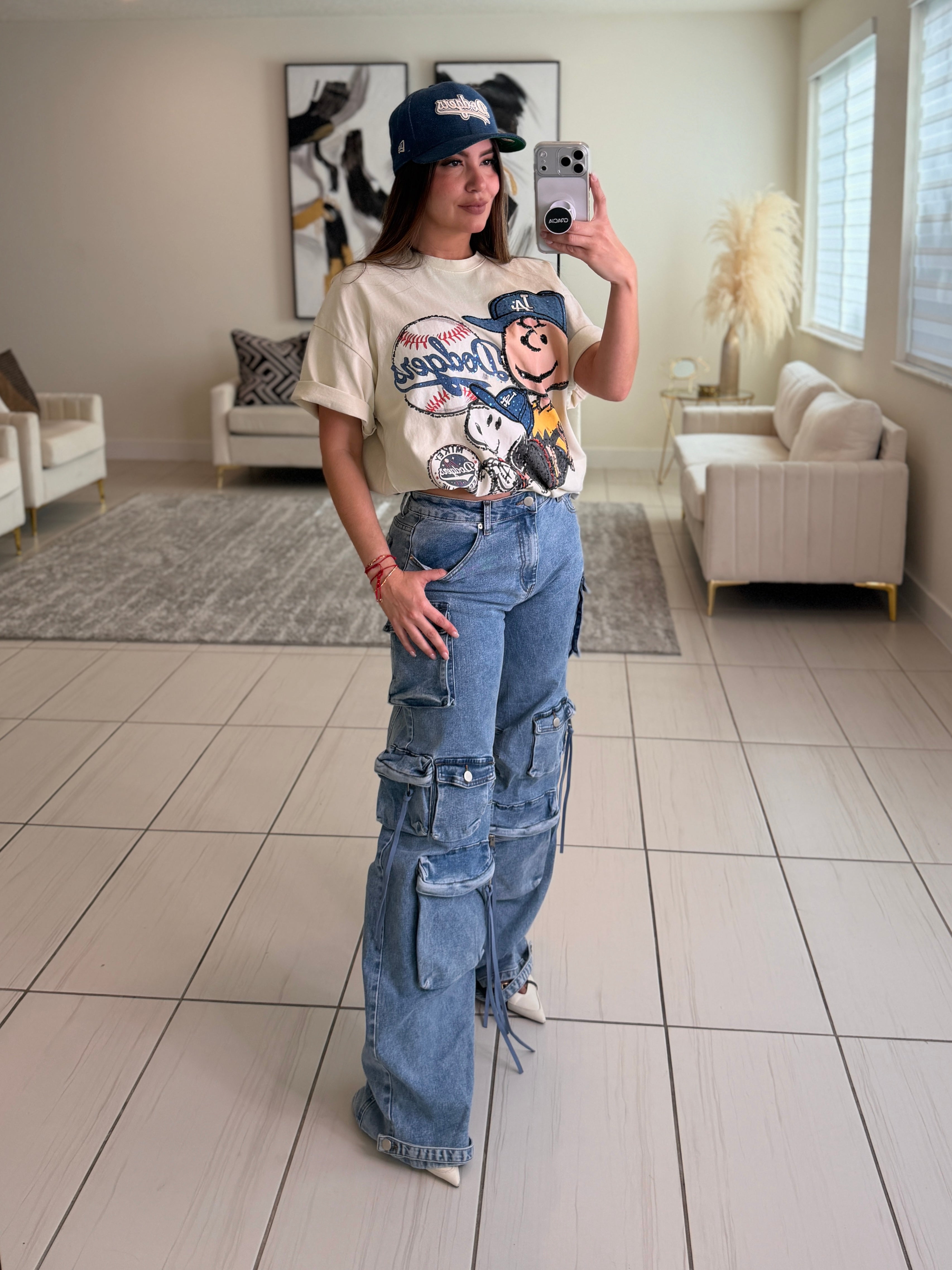 Gravity Flow Cargo Denim Pants