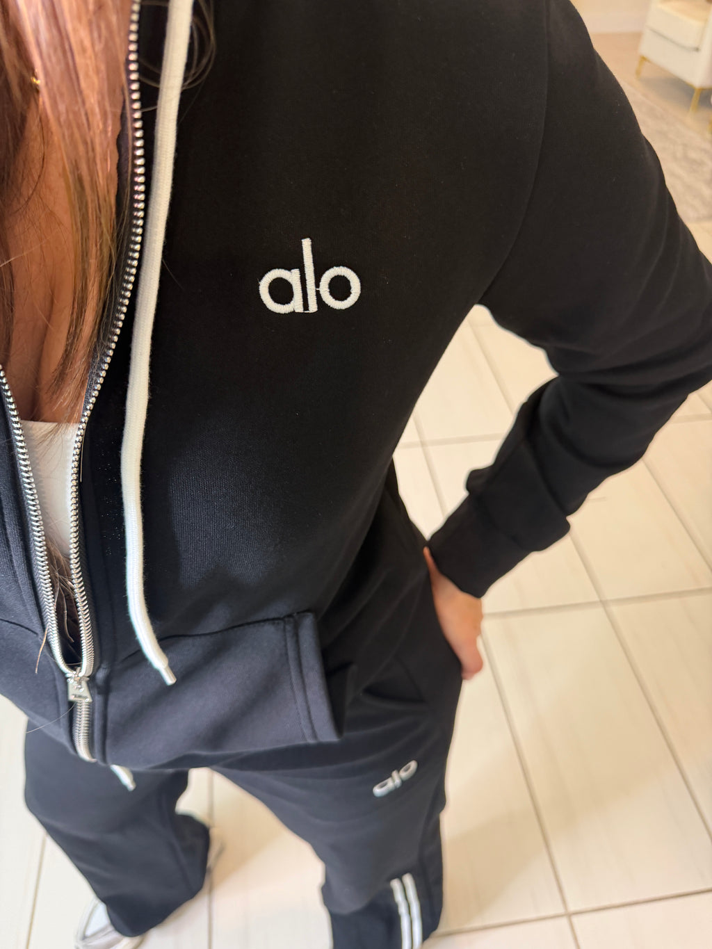 Iconic Stripes Halo Black Pant Set