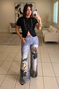 Charming Bear Printed Pants