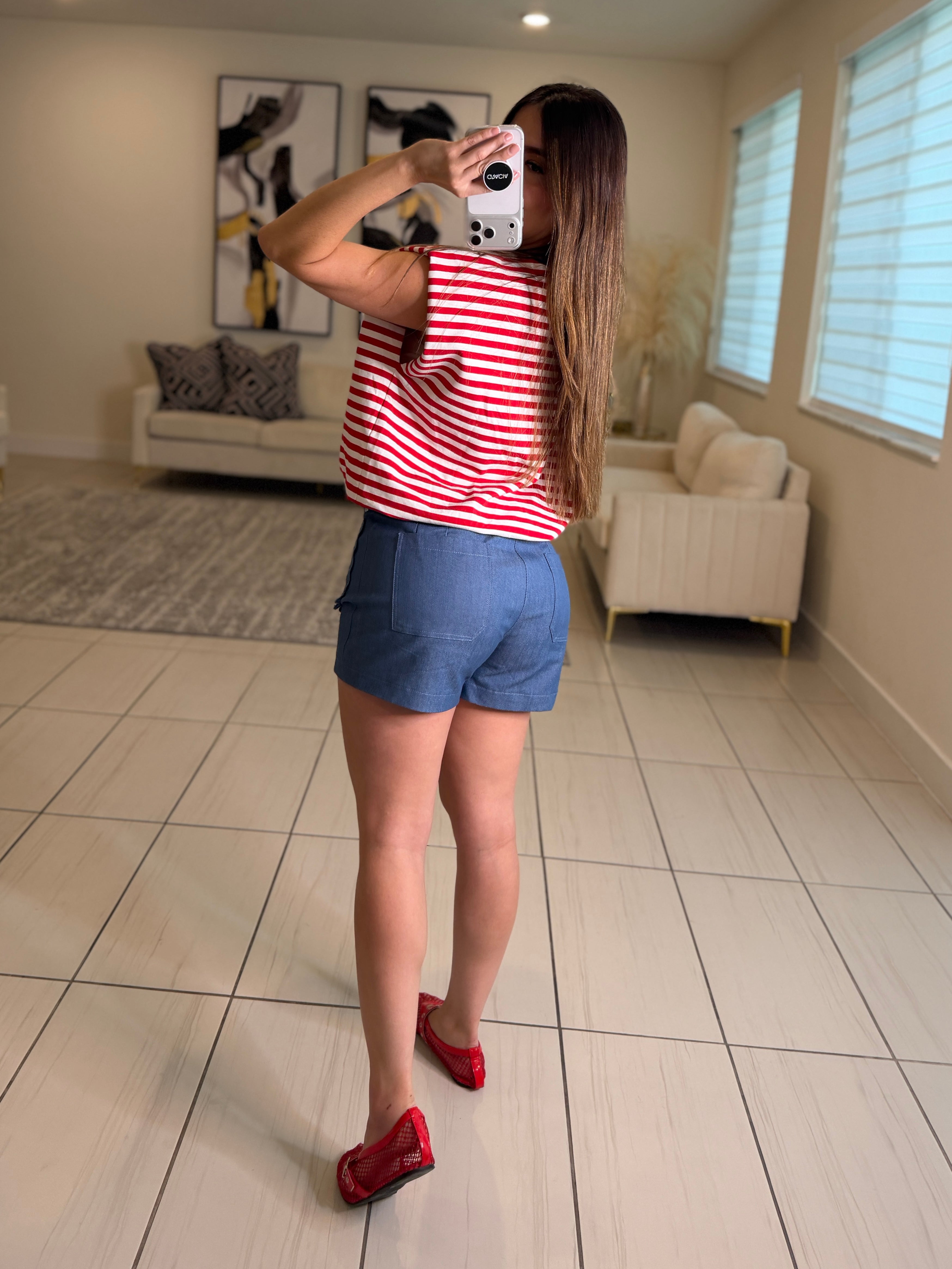 Sweet Stripes Red Top