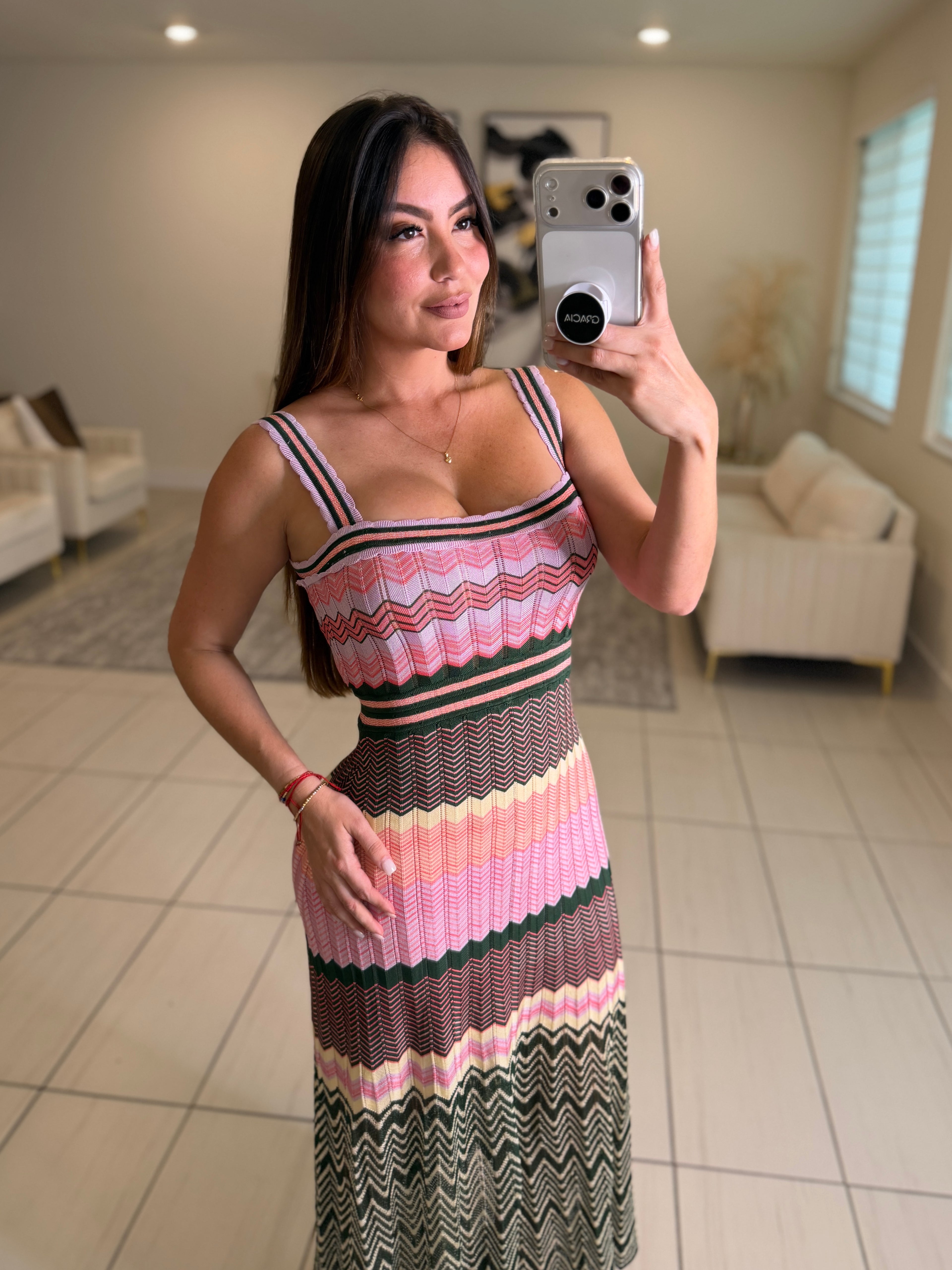 Heat Wave Colorful Knit Dress