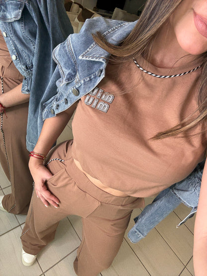Iconic Muse Khaki Pant Set
