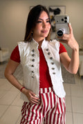 Napoleon White Vest Jacket