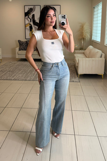 Iconic Knit White Top