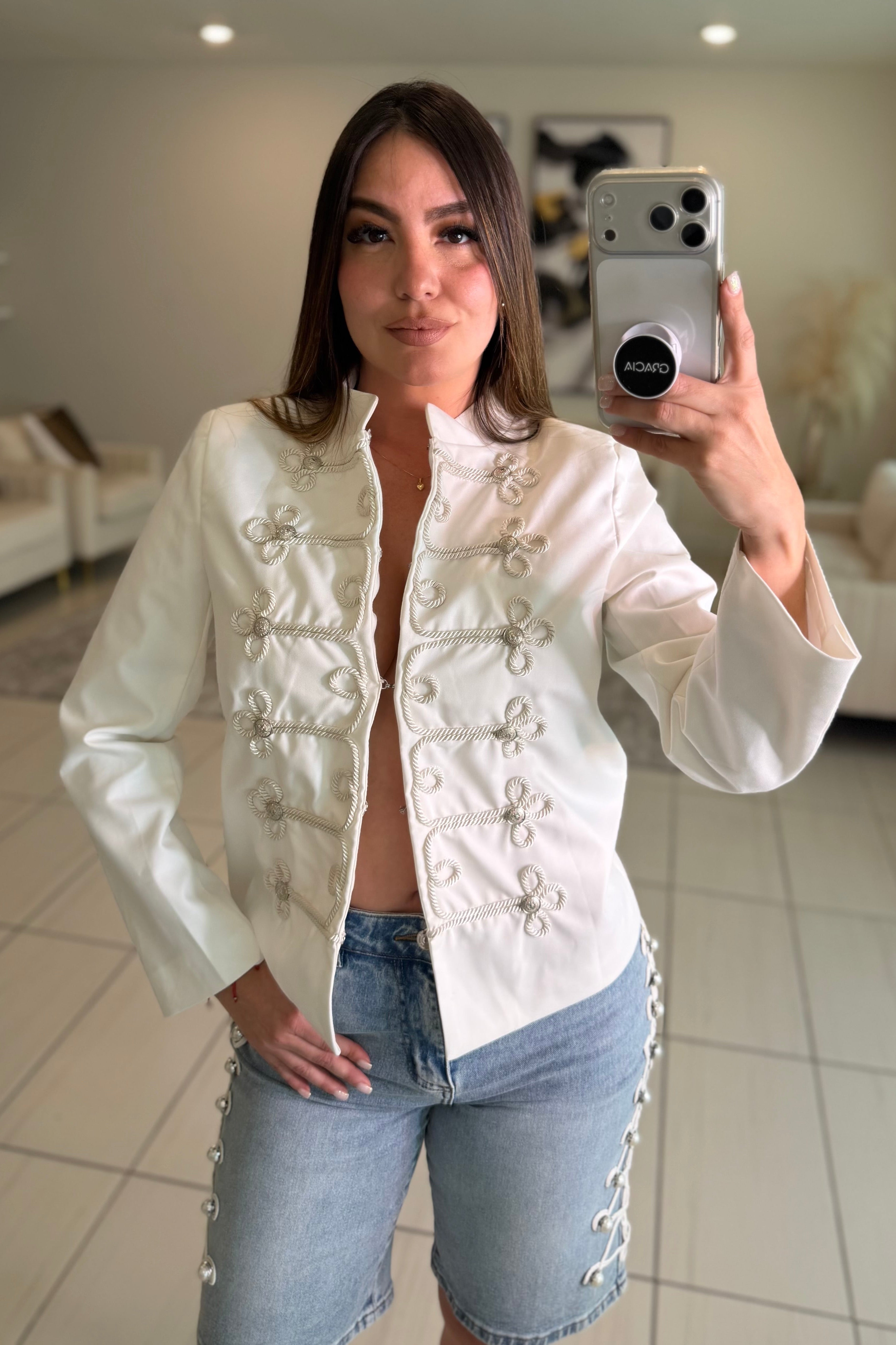 Napoleon Muse White Blazer