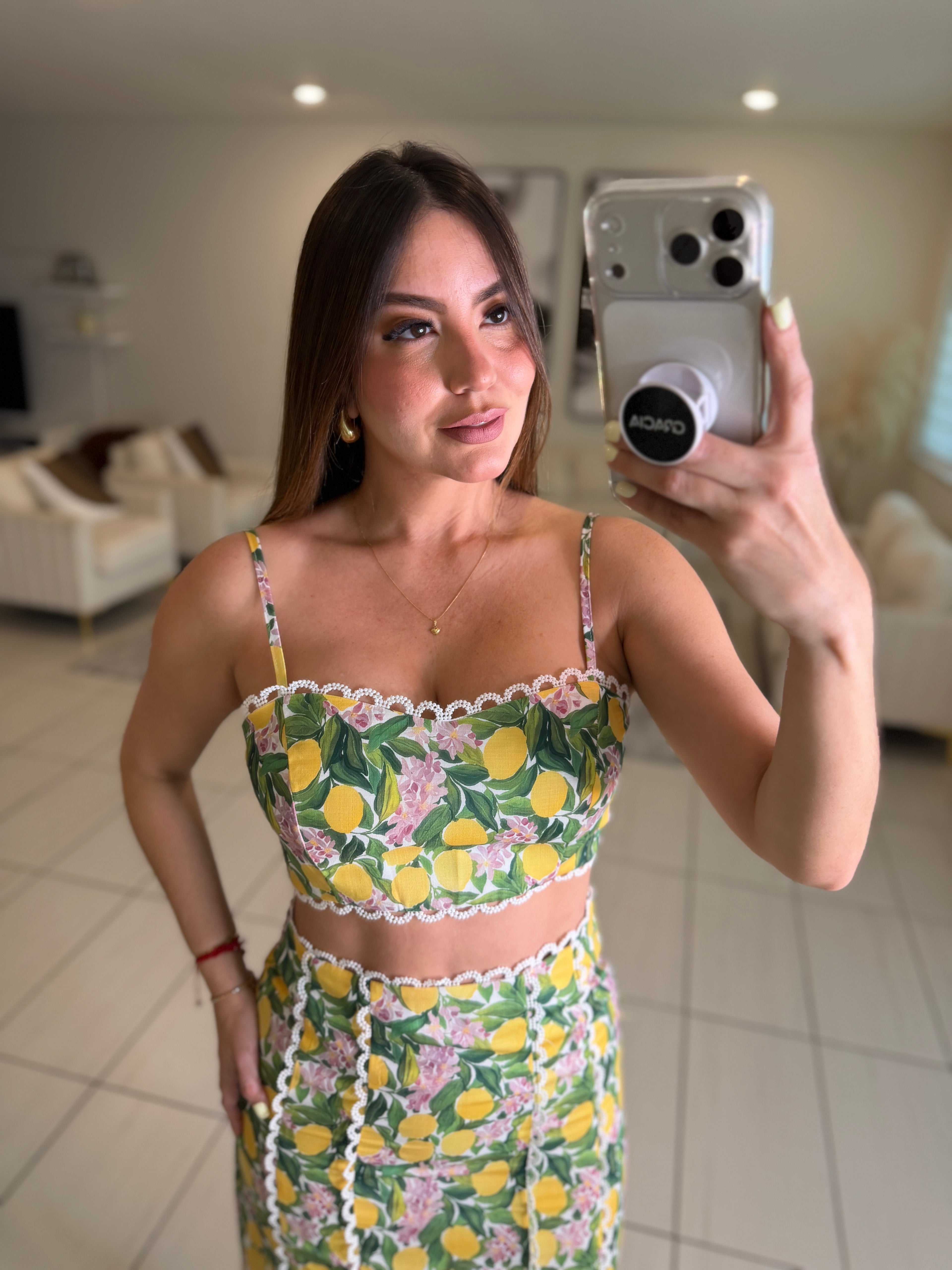 Amalfi Blossom Skirt Set