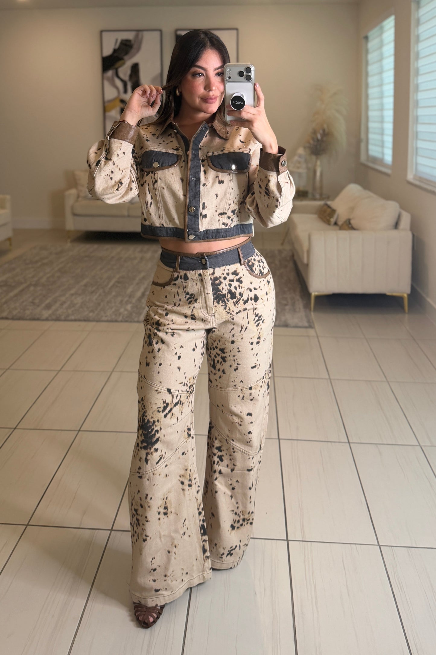 Fierce Streak Contrast Pant Set