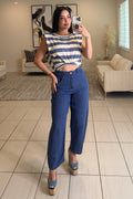 Villa Escape Barrel Linen Pants